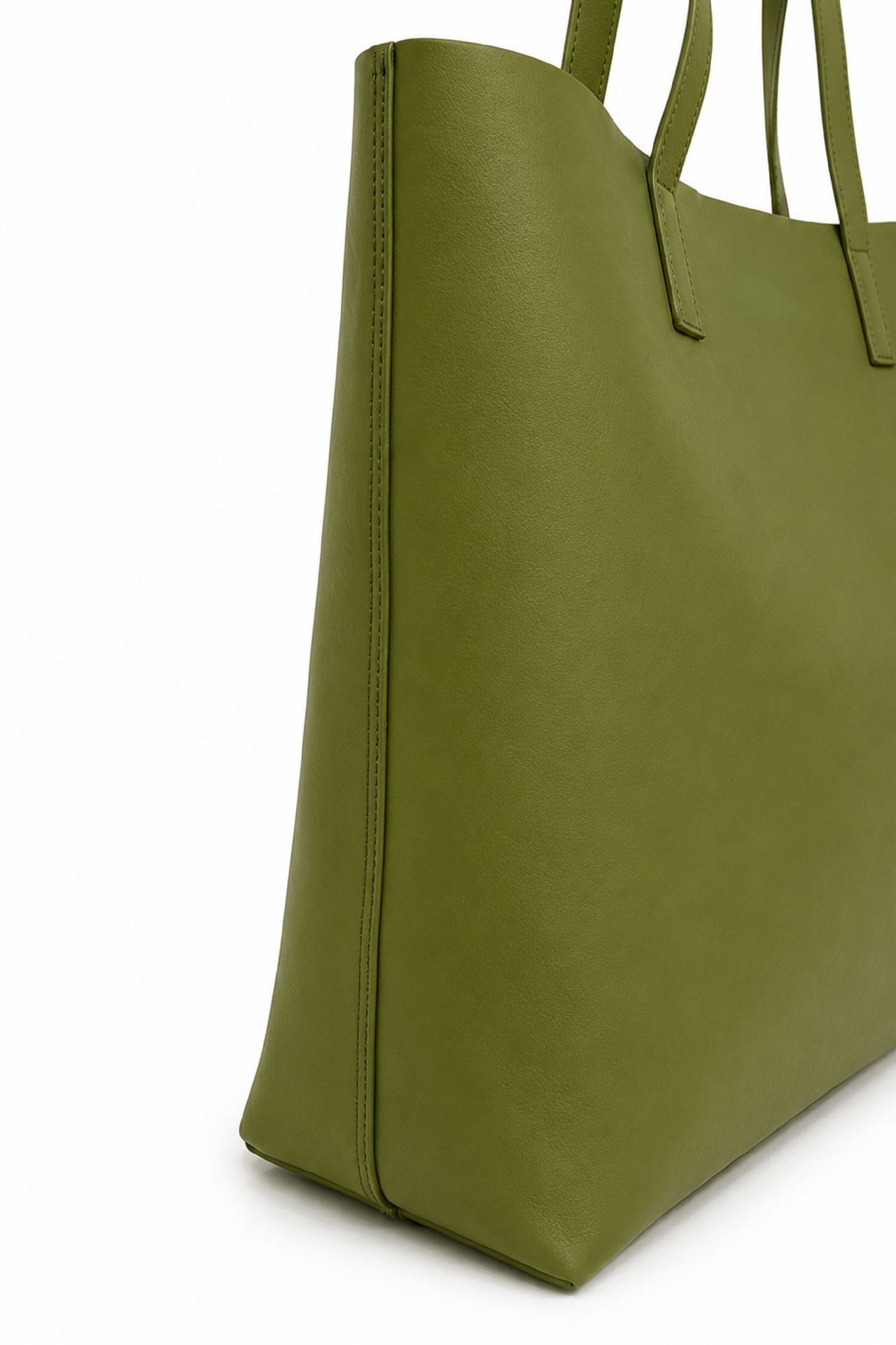 Ecotorie Agatha Leather Tote Bag Sea Kelp
