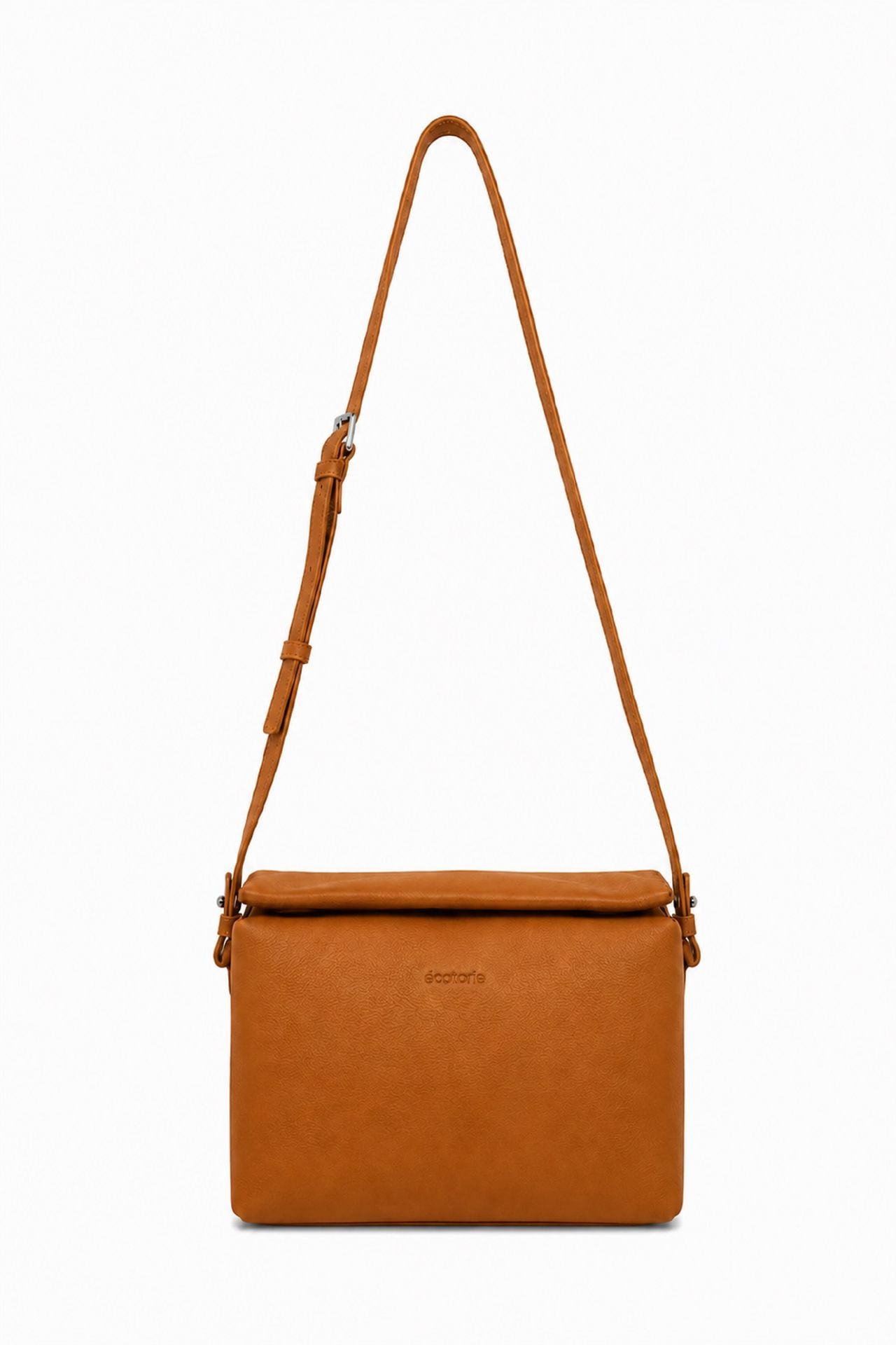 Ecotorie Agnes Leather Crossbody Bag Caramel