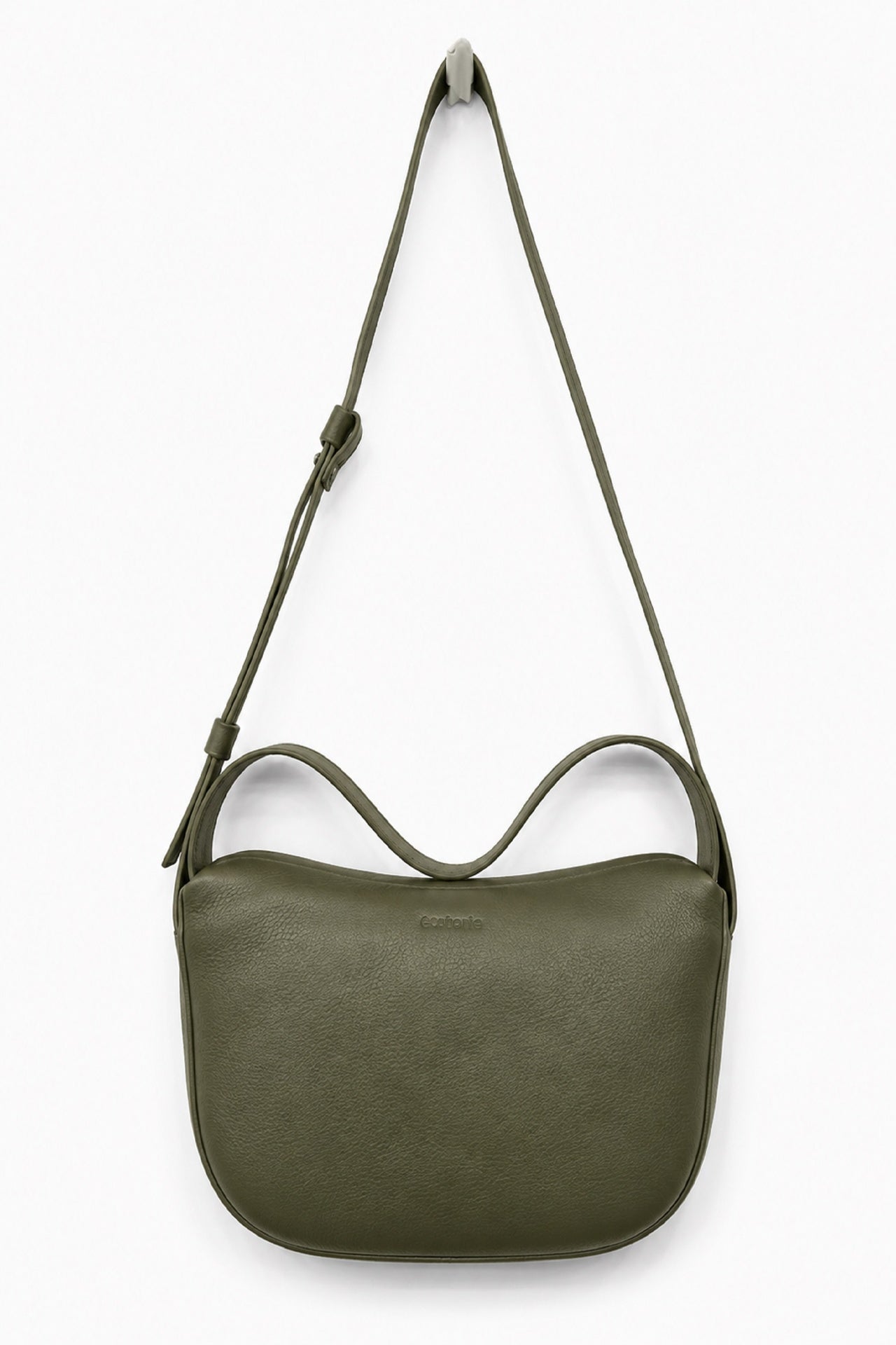 Ecotorie Peggy Leather Crossbody/Shoulder Bag Dark Moss