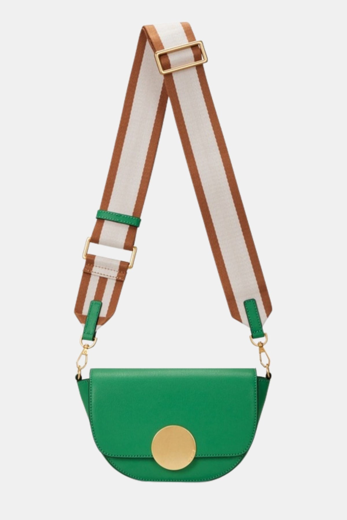 Oryany - Lottie Saddle Crossbody Small Handbags - Kelly Green