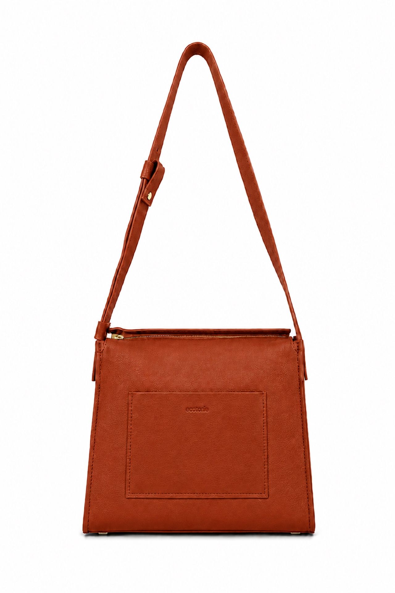 Ecotorie Eleanor Leather Crossbody Bag Rust