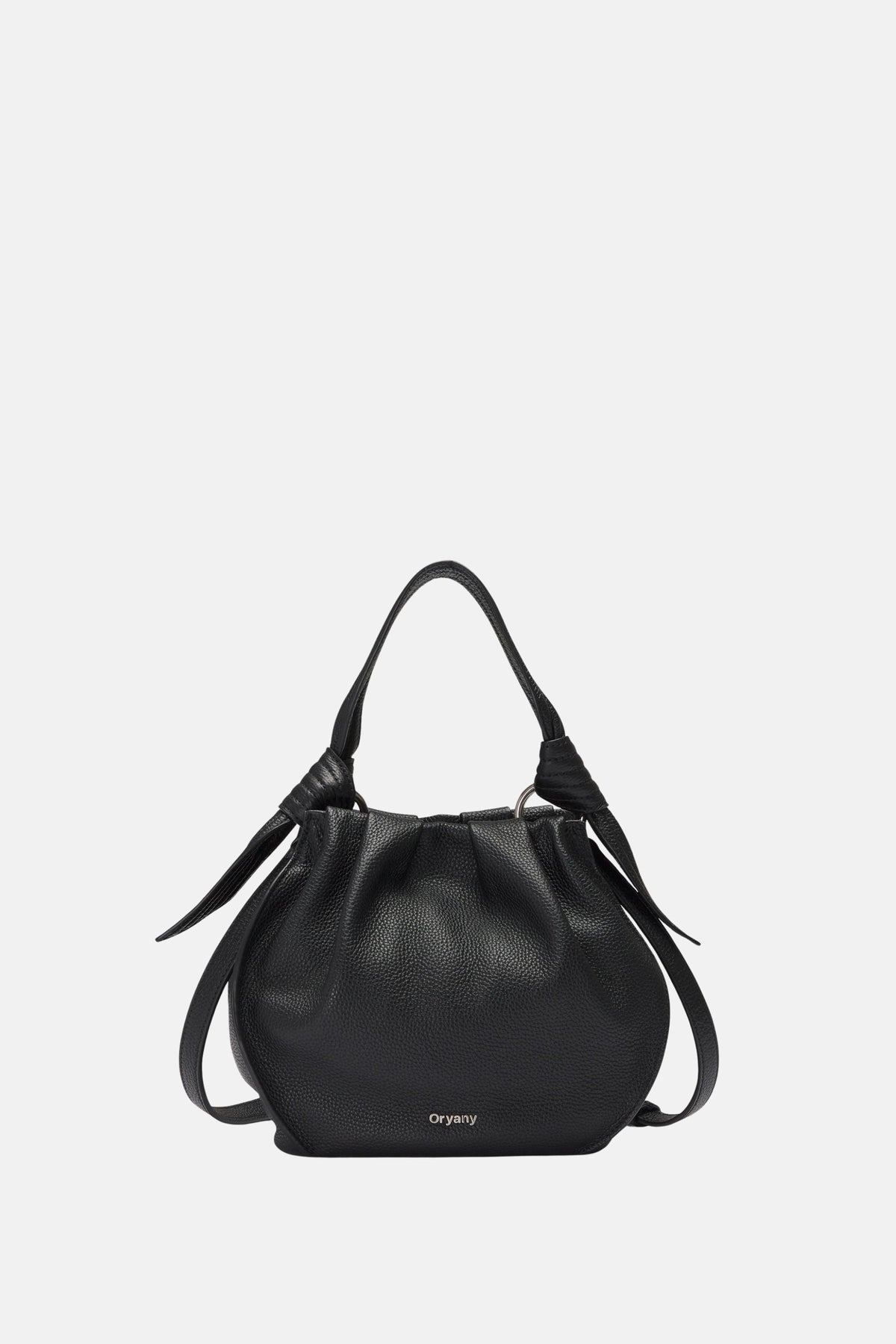 Oryany - Selena Bucket Bag - Medium Crossbody - Black Leather
