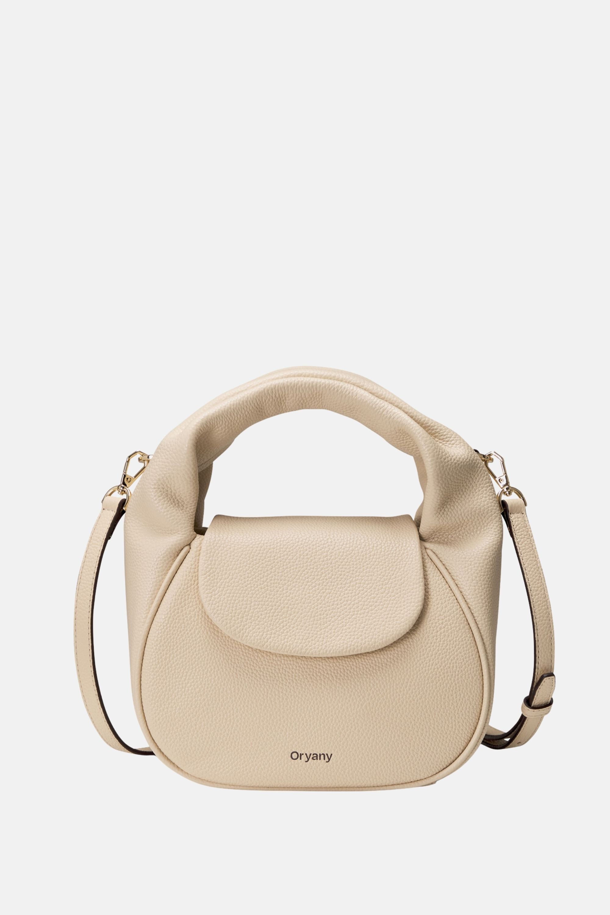 Oryany - Anaan Medium Satchel Tote – Top Handle Crossbody Bag - Cream Leather