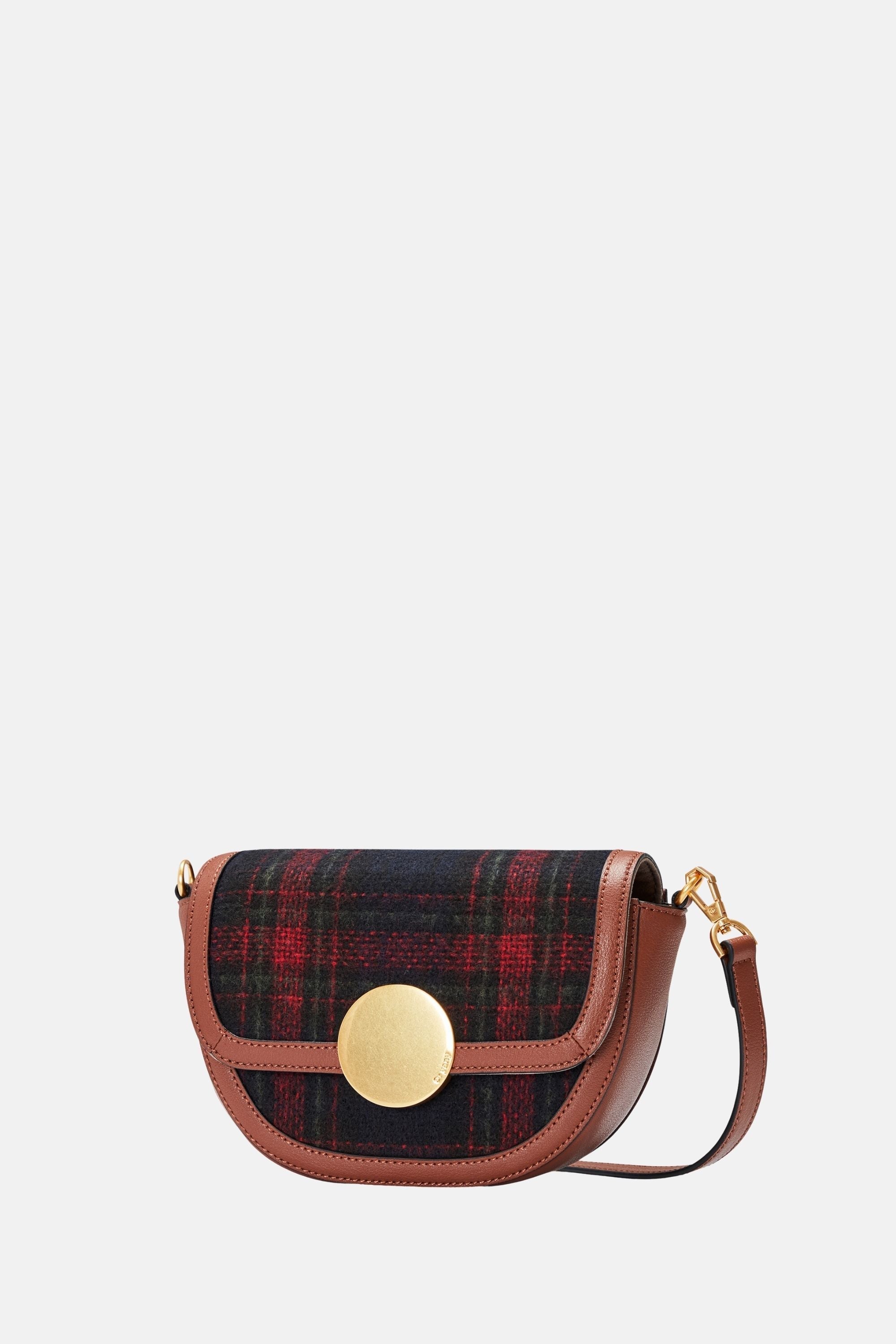 Oryany - Lottie Check Crossbody Small Handbags - Toffee Tan