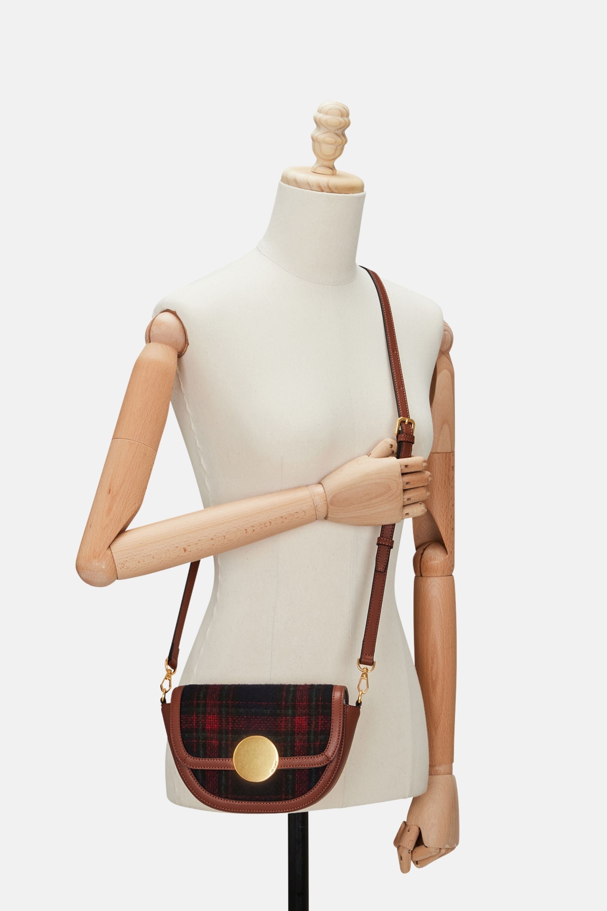 Oryany - Lottie Check Crossbody Small Handbags - Toffee Tan