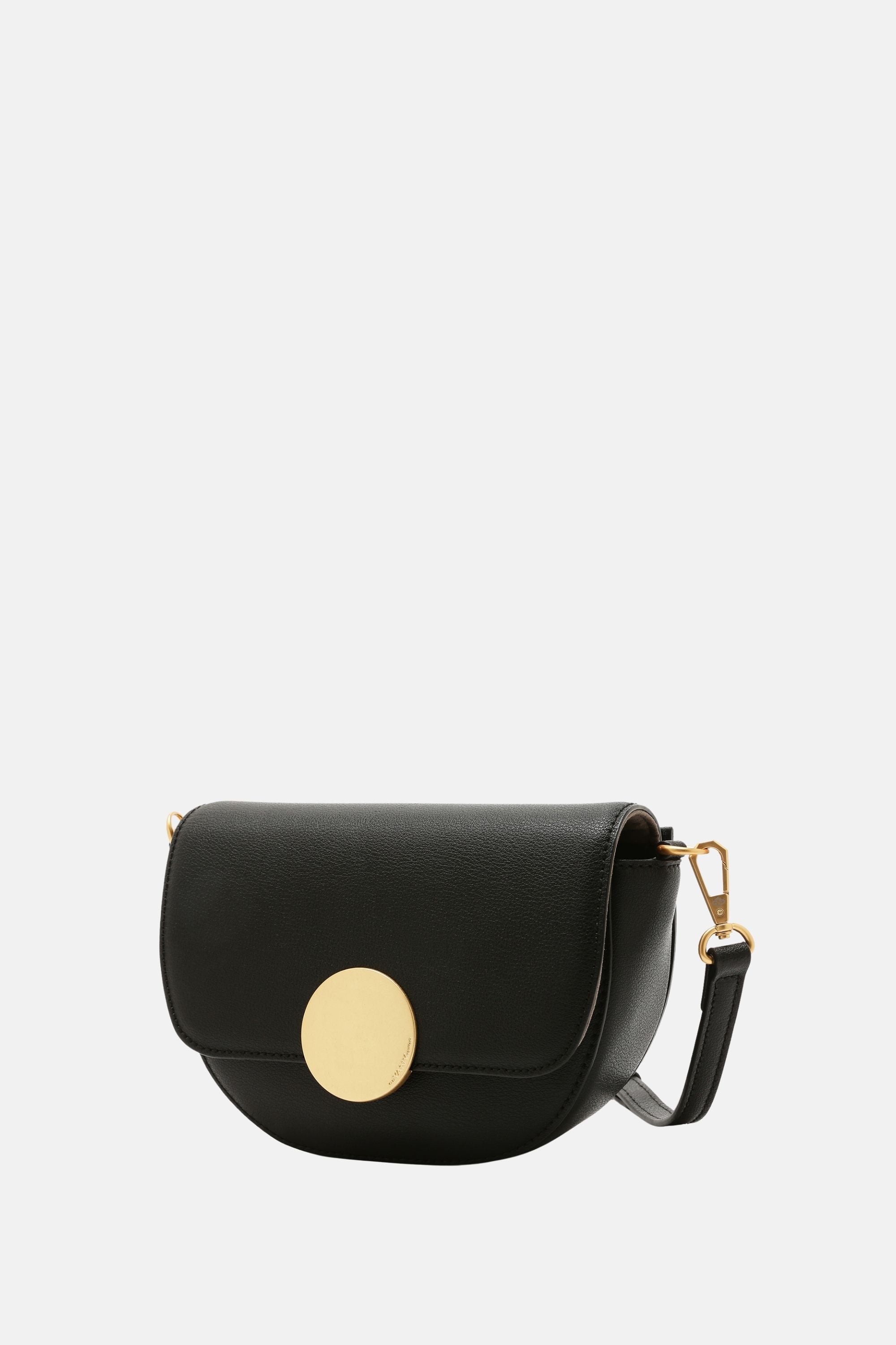 Oryany - Lottie Saddle Crossbody Small Handbags - Black Leather