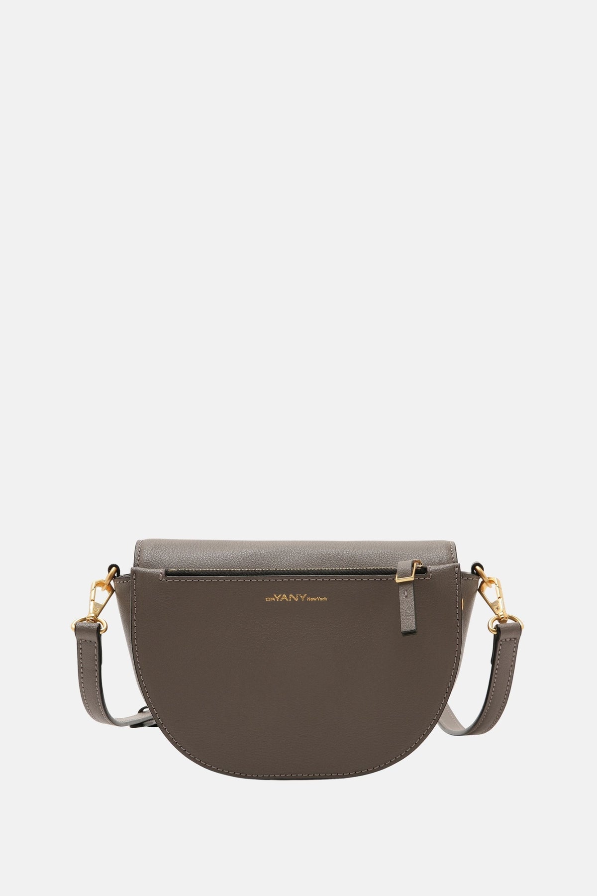 Oryany - Lottie Saddle Crossbody Small Handbags - Grey Leather