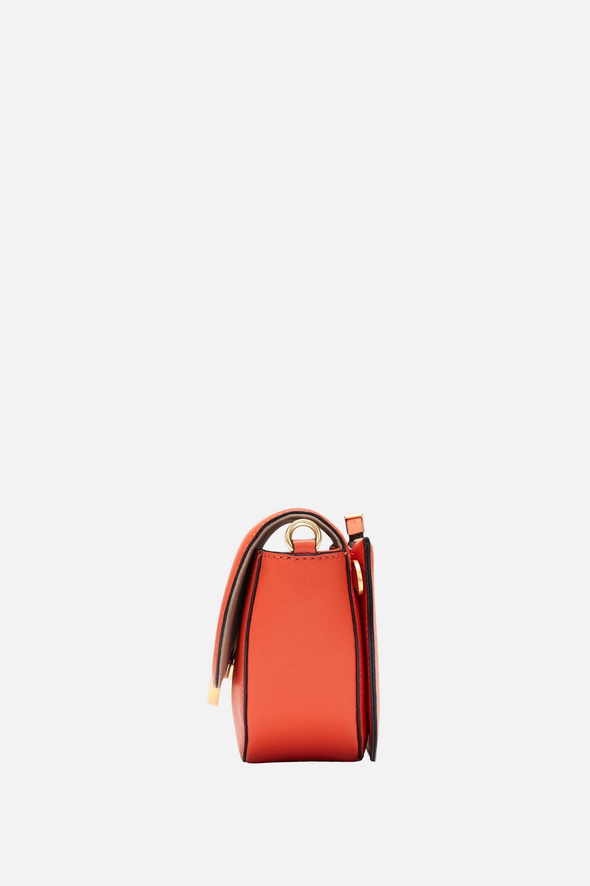 Oryany - Lottie Saddle Crossbody Small Handbags - Orange Leather