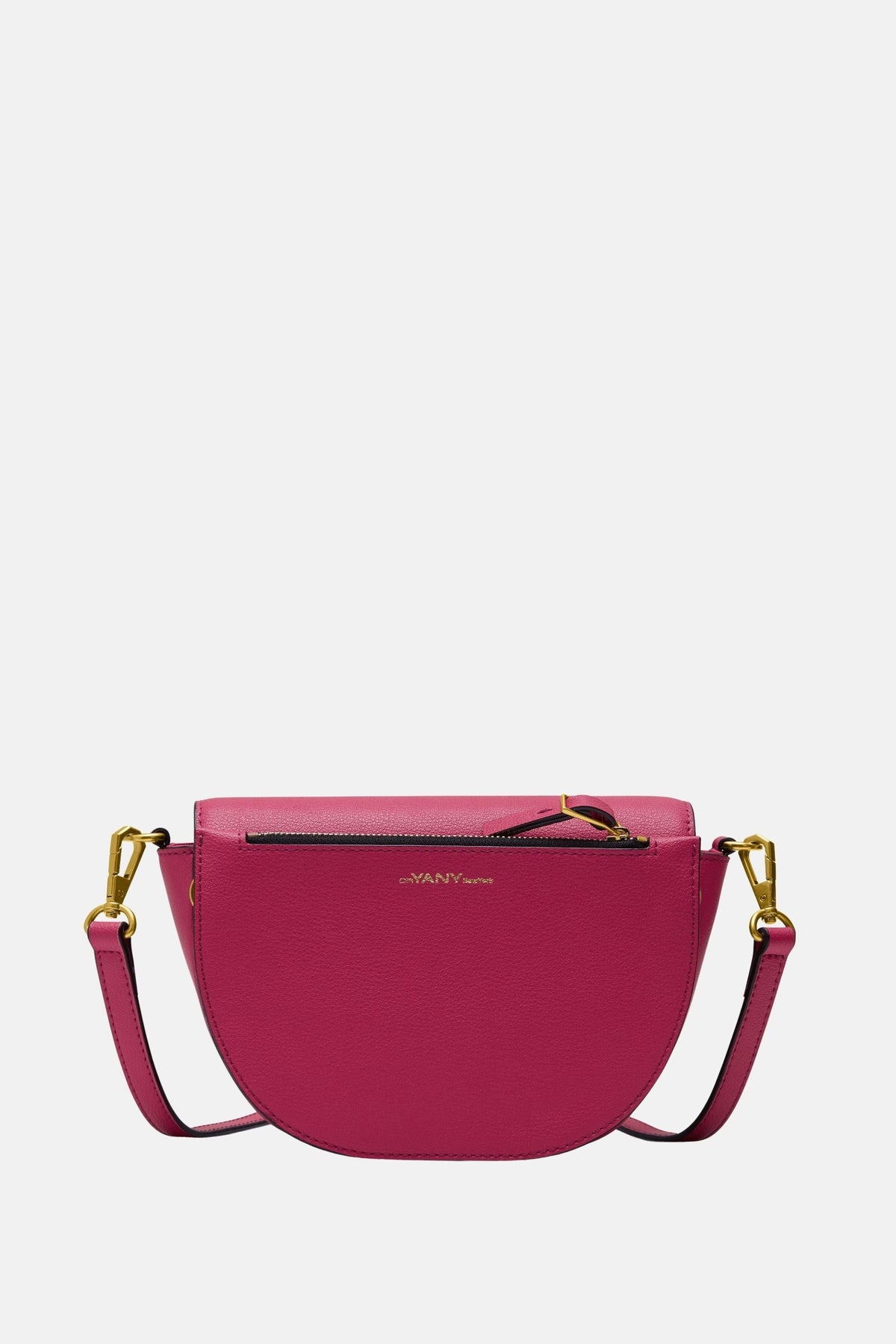 Oryany - Lottie Saddle Crossbody Small Handbags - Raspberry Leather