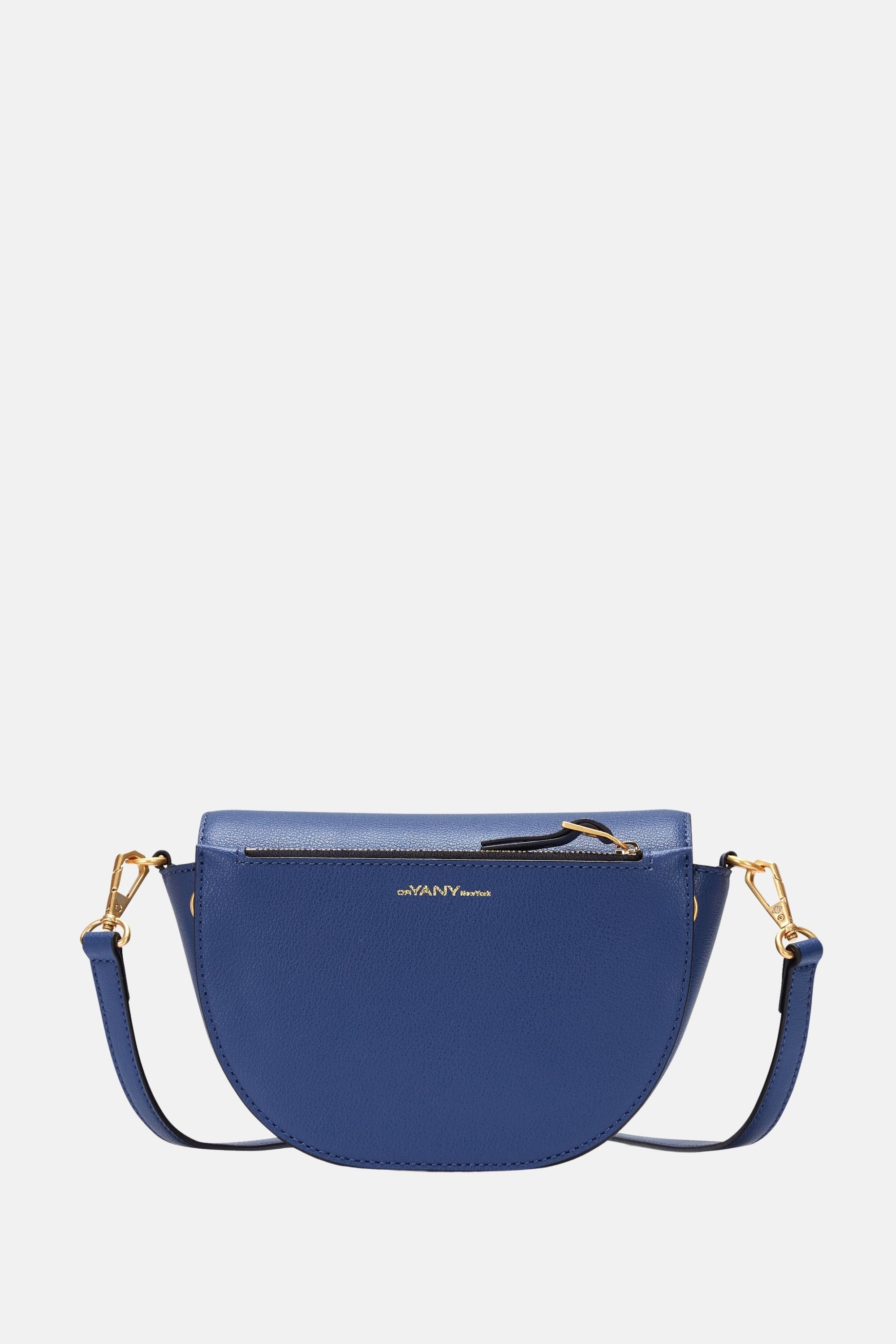 Oryany - Lottie Saddle Crossbody Small Handbags - Navy Leather