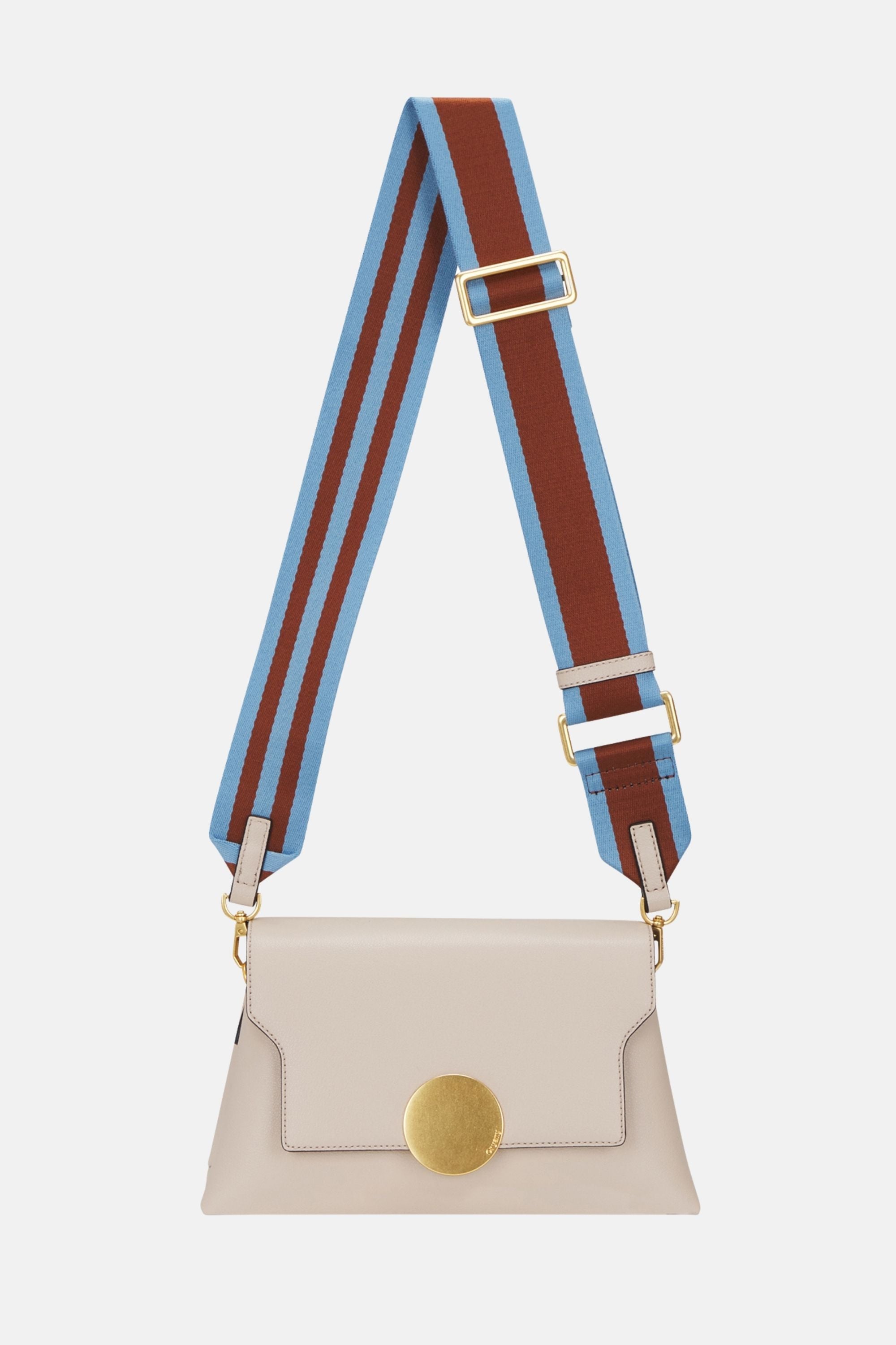 Oryany - Lottie Flap Crossbody Medium Handbags - Ivory Leather