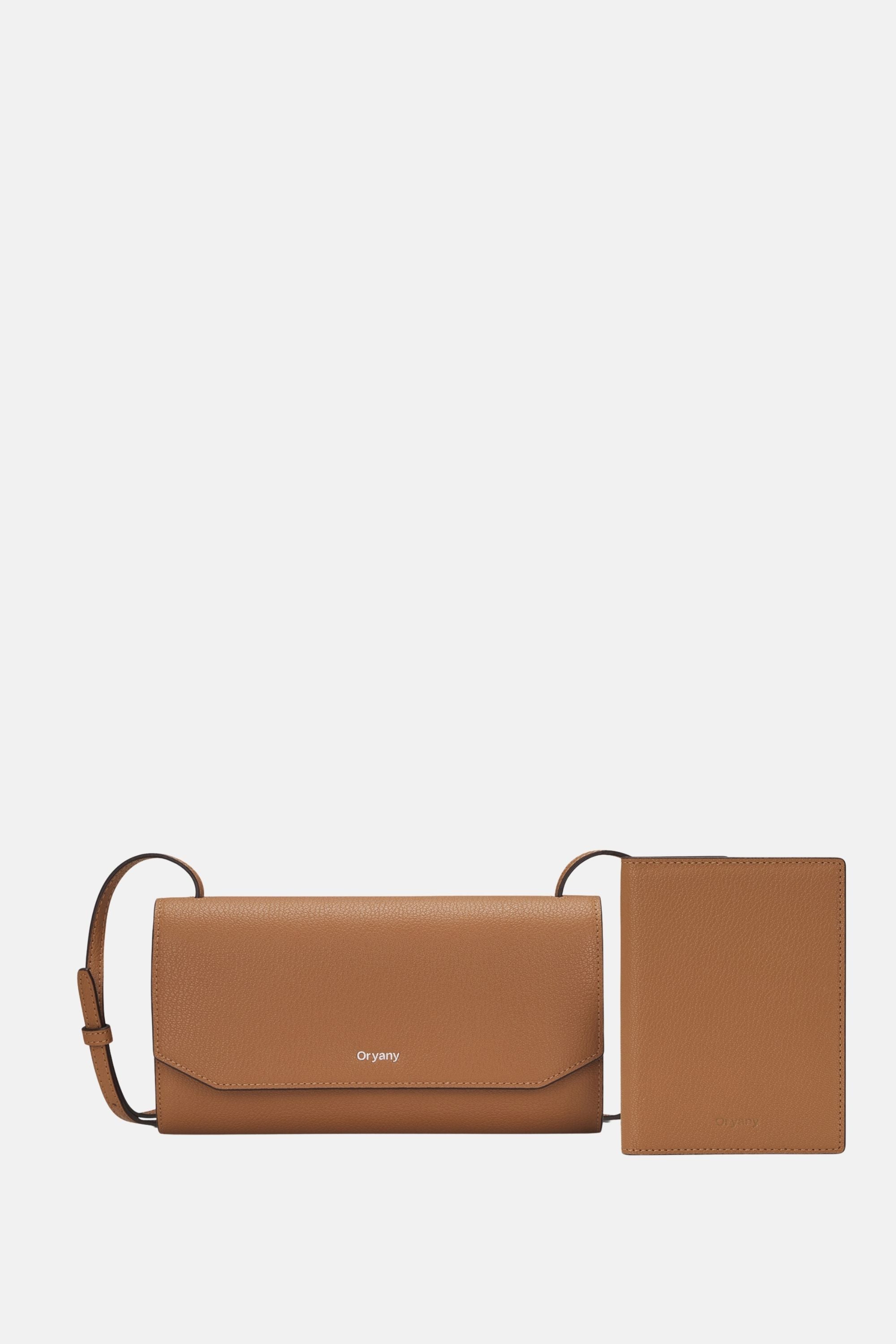 Oryany - Mandy Travel Set Crossbody Handbags - Sand Brown Leather