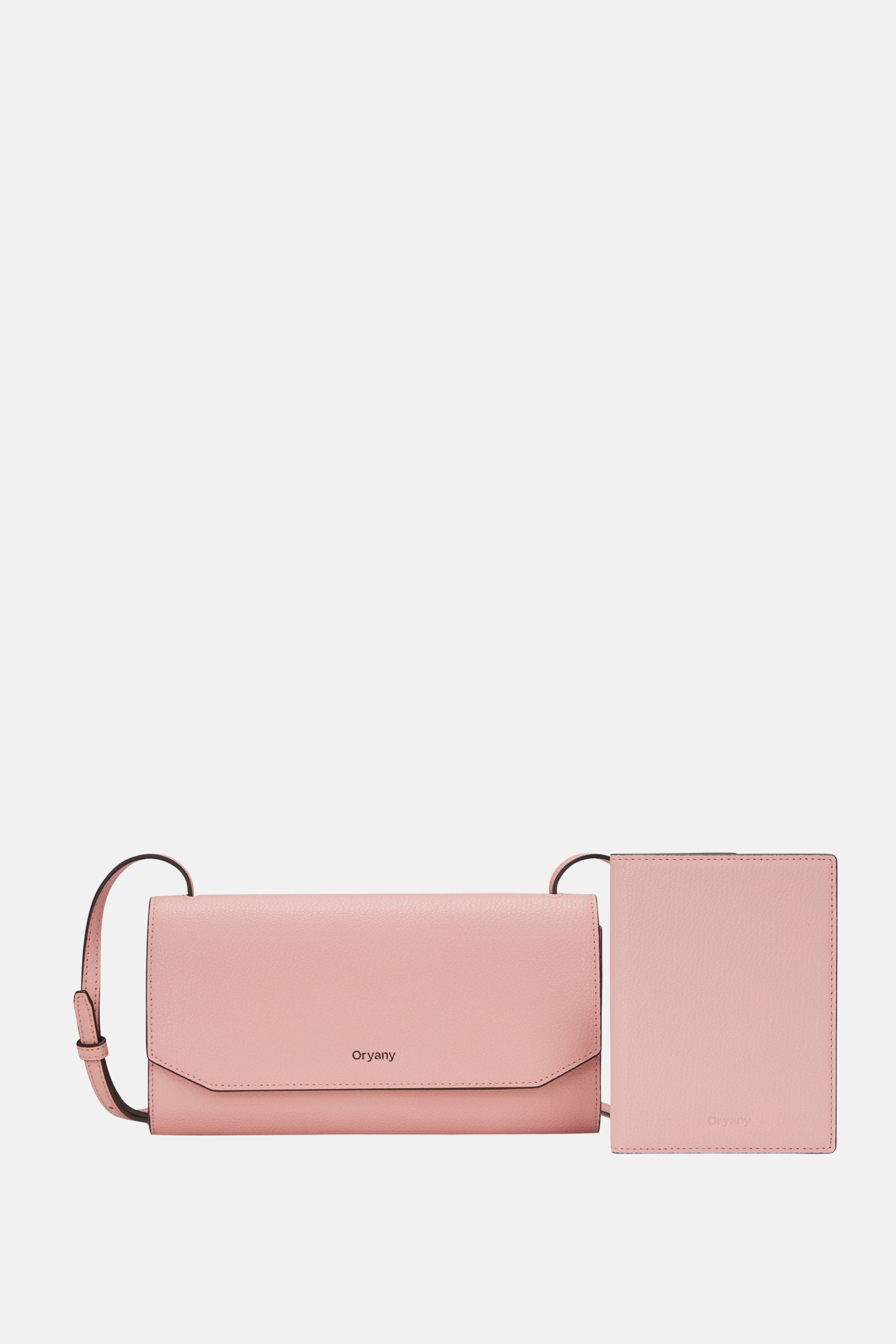 Oryany - Mandy Travel Set Crossbody Handbags - Baby Pink Leather