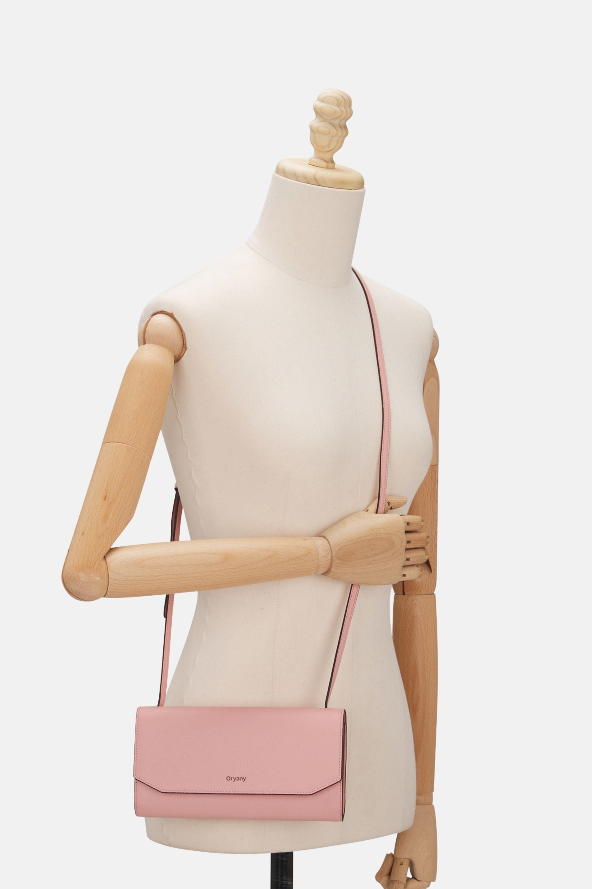 Oryany - Mandy Travel Set Crossbody Handbags - Baby Pink Leather