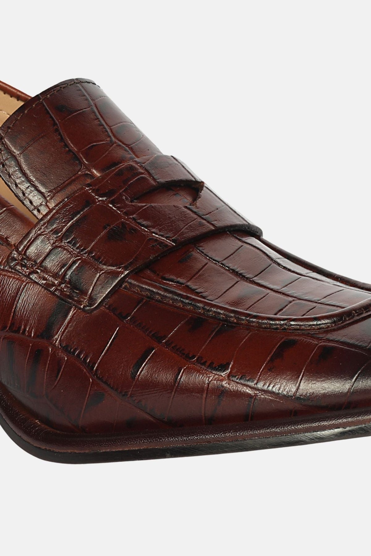 Saint G - Viviana Croco - Heel Loafers