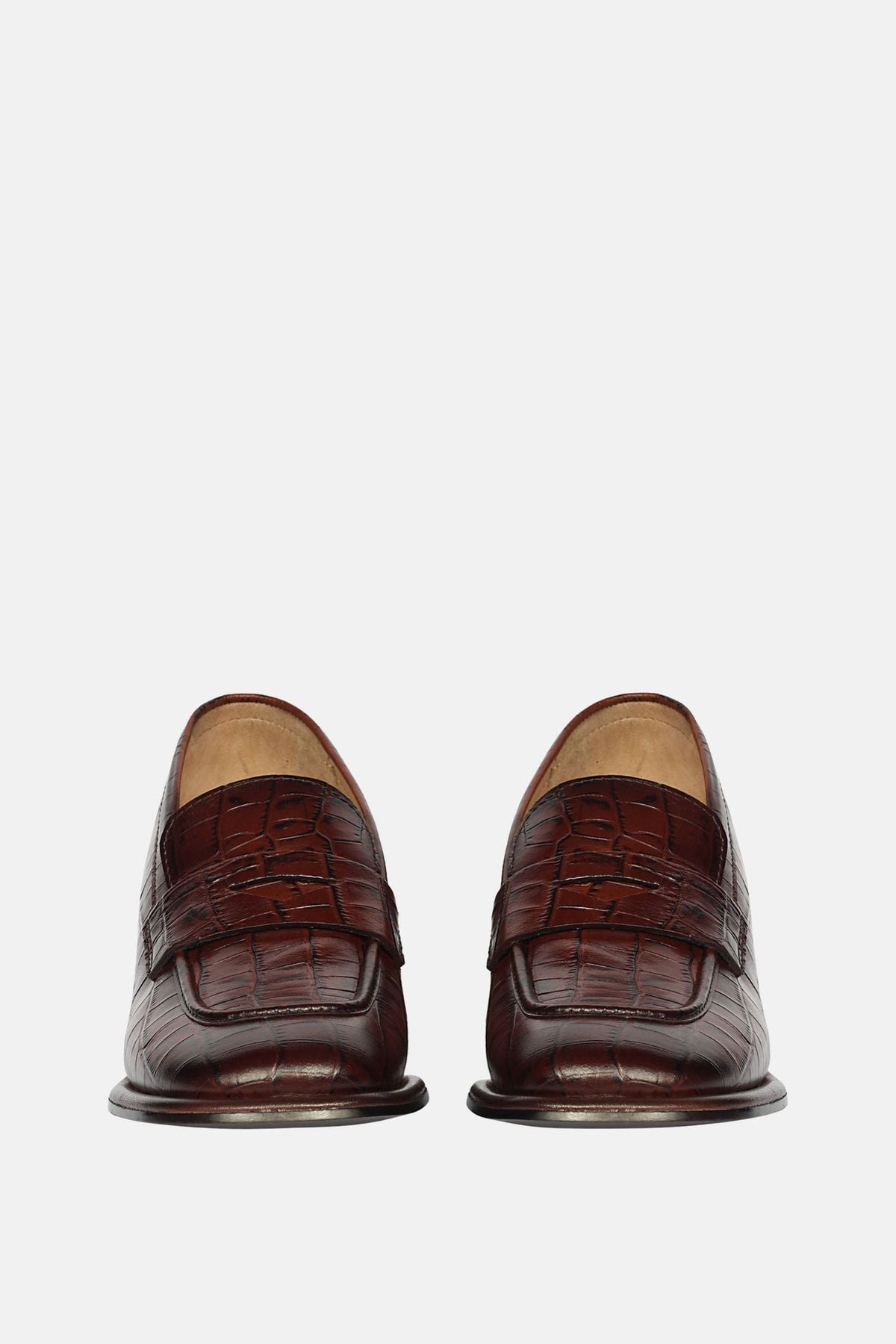 Saint G - Viviana Croco - Heel Loafers