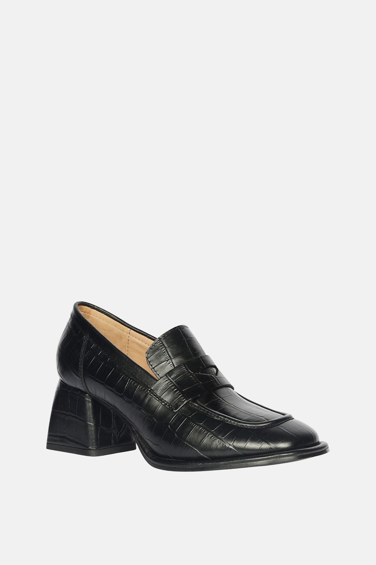 Saint G - Viviana Croco - Heel Loafers