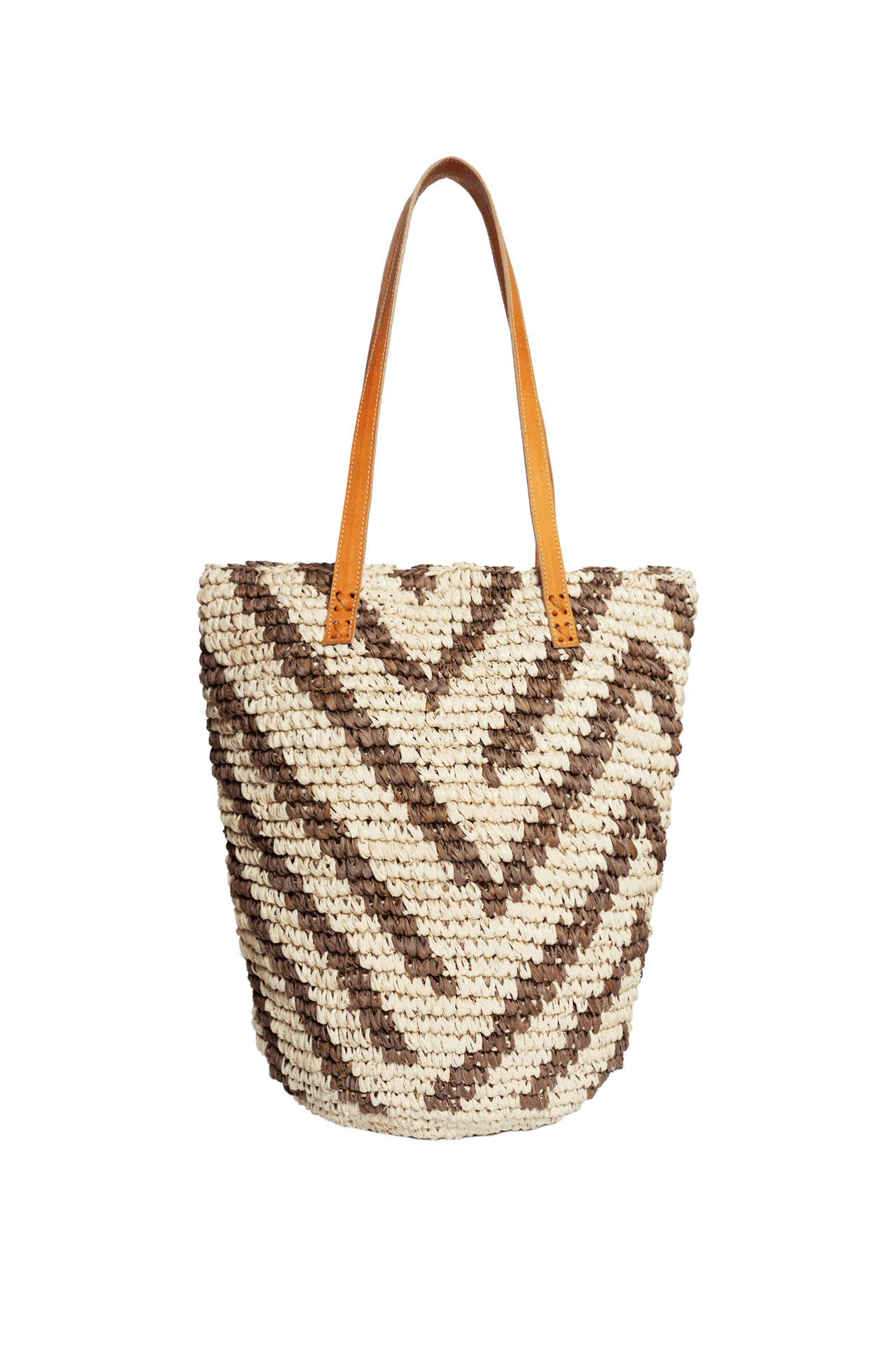 Jelavu - Hampton Brown / Natural Zebra Tote