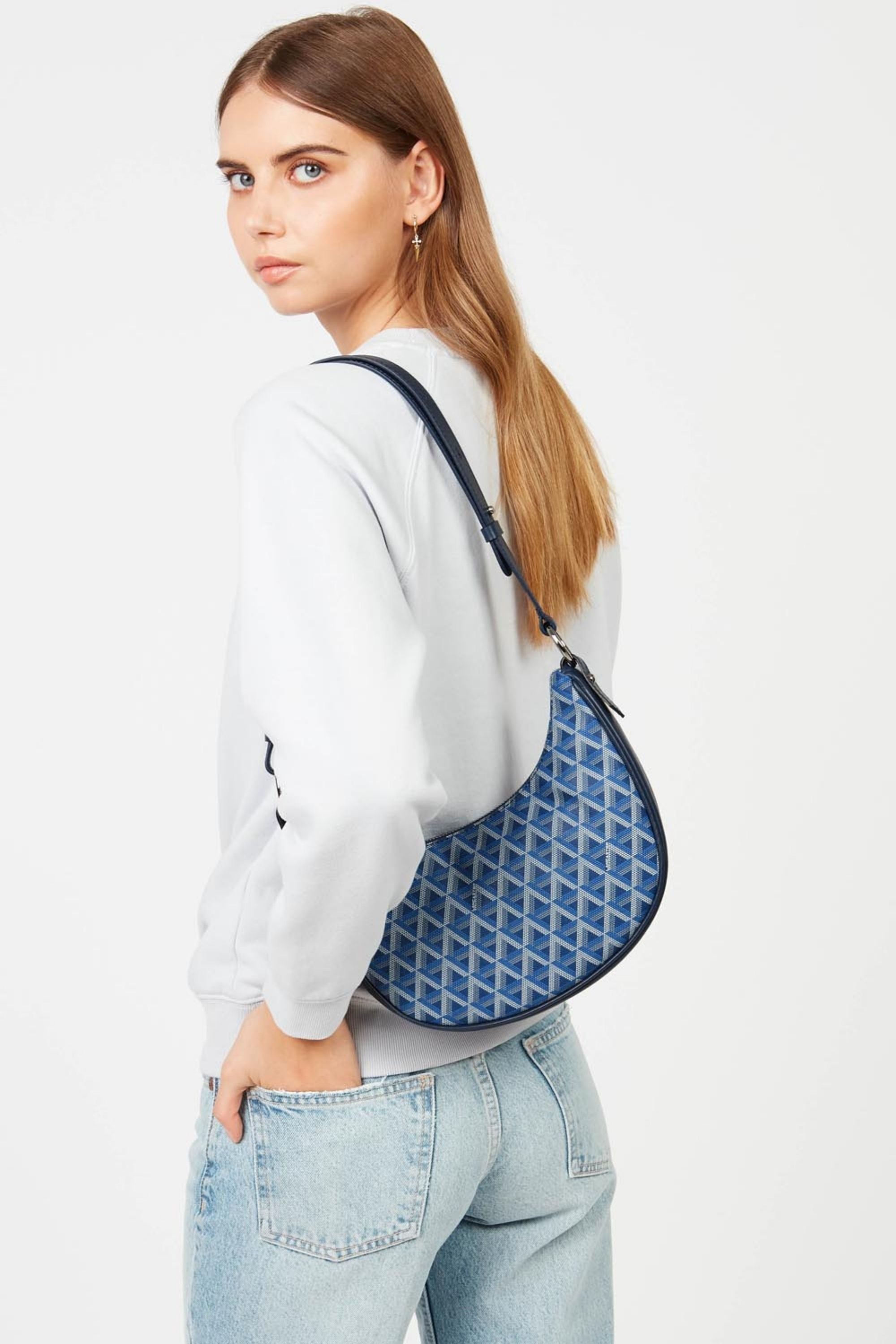 Lancaster Ikon It Hobo Bag Blue