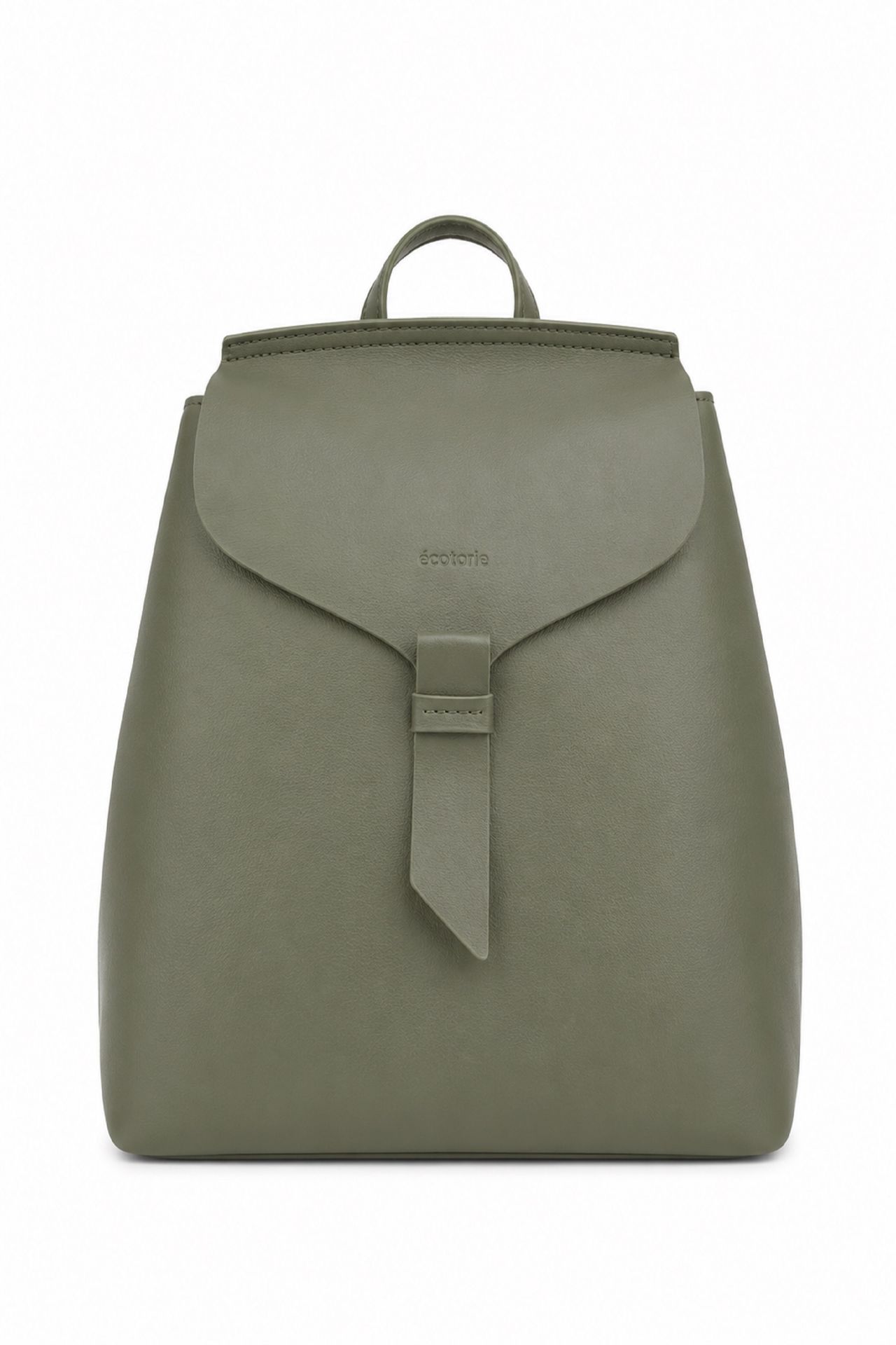 Ecotorie Clementine Leather Backpack Dark Moss