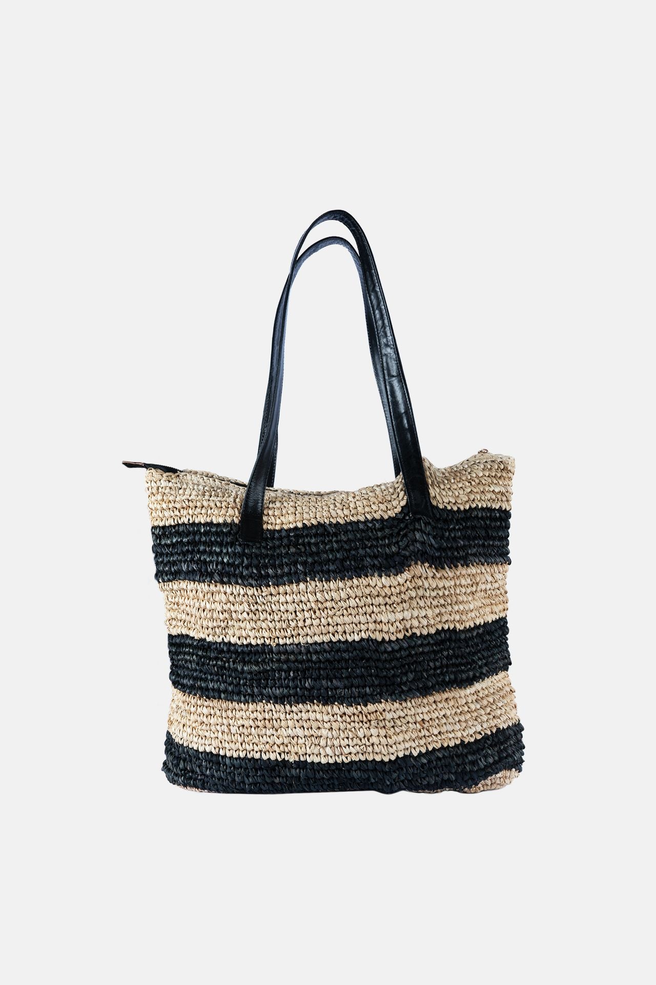Jelavu - Doris Natural Black Large Tote Bag