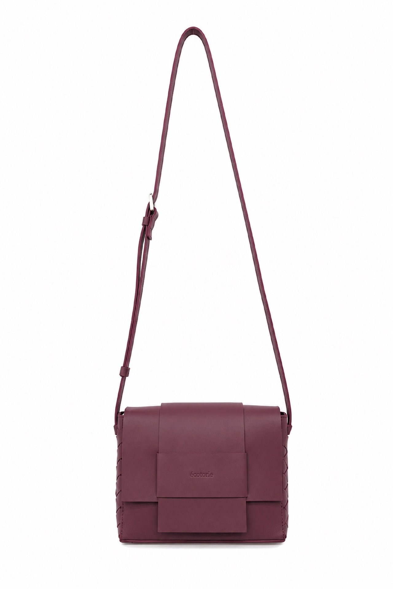Ecotorie Iris Leather Crossbody bag Black