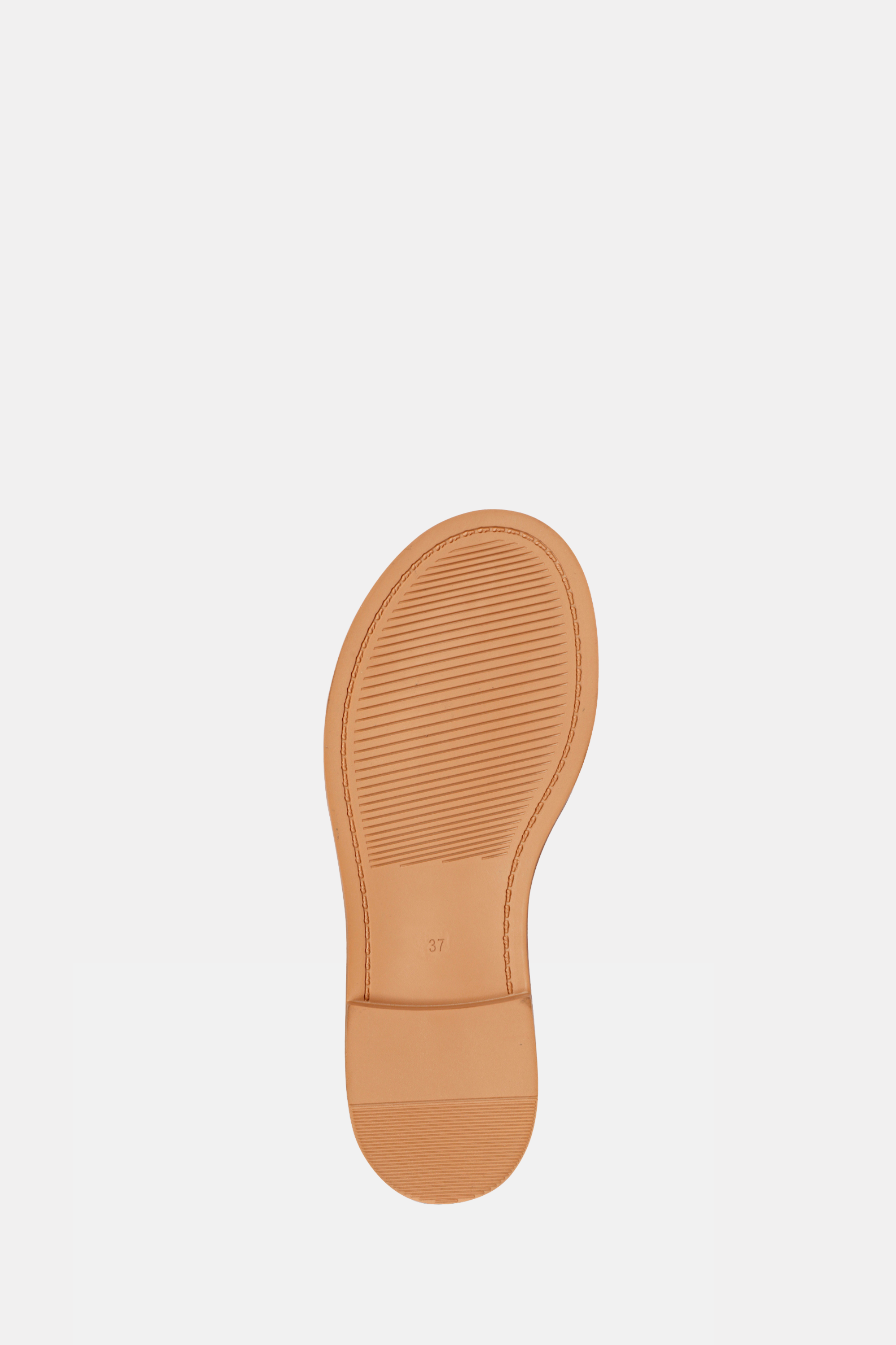 Vivi Blu - Amber Horseshoe Ornament Sandals - Cognac Leather