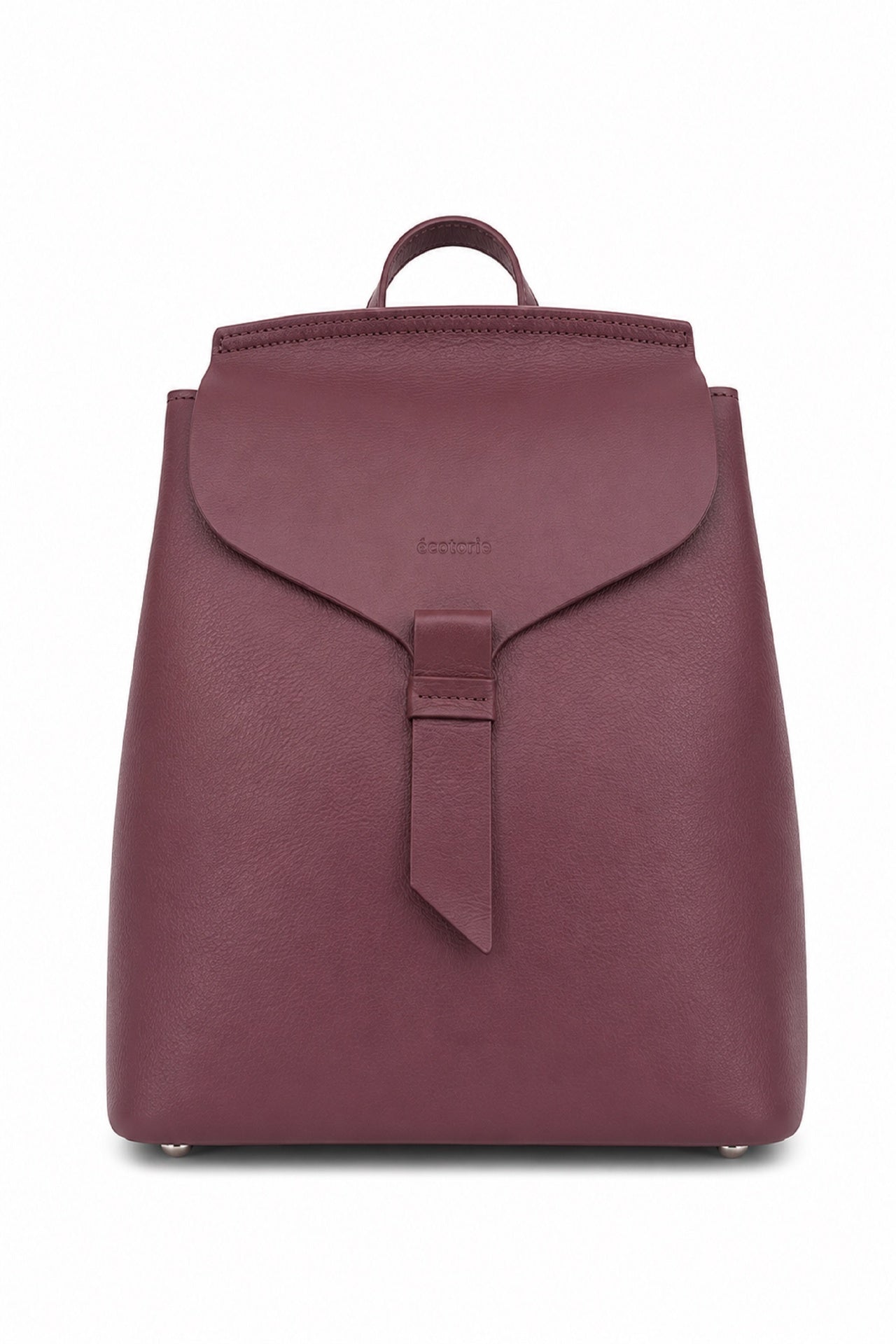 Ecotorie Clementine Leather Backpack Wine