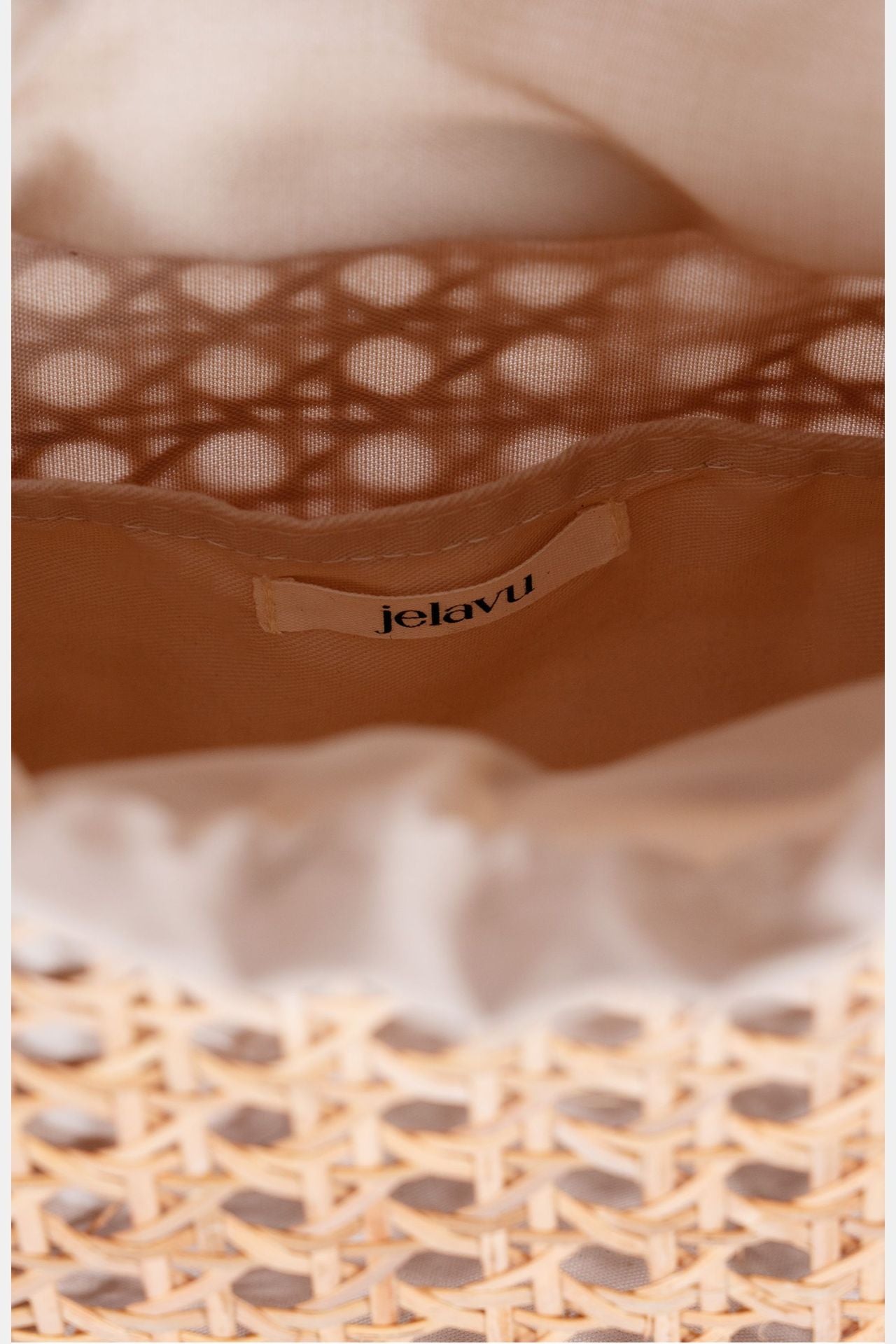 Jelavu - Amalfee Natural/Wood Bead Small Satchel