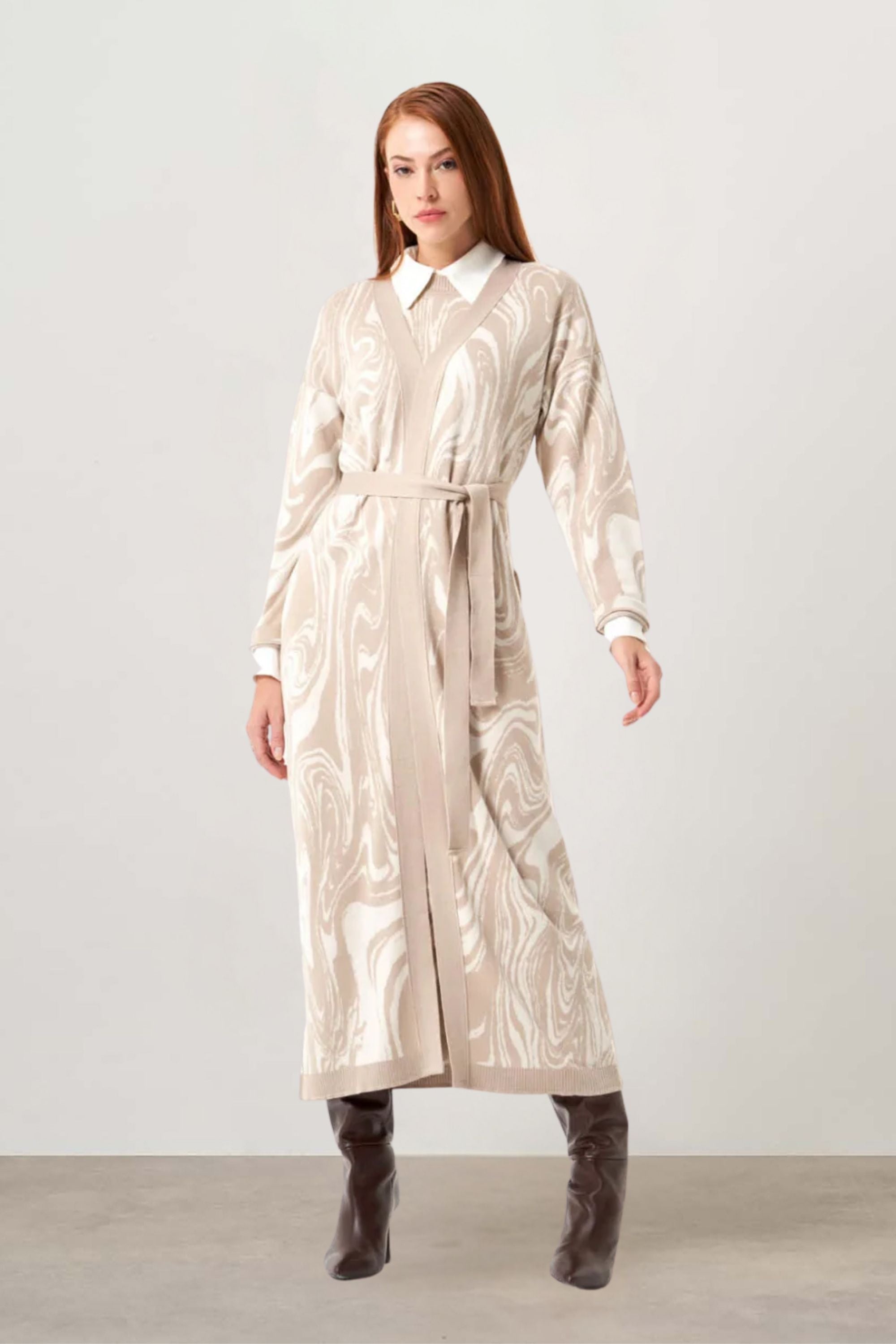 Mizalle - Cardigan Beige Apparel