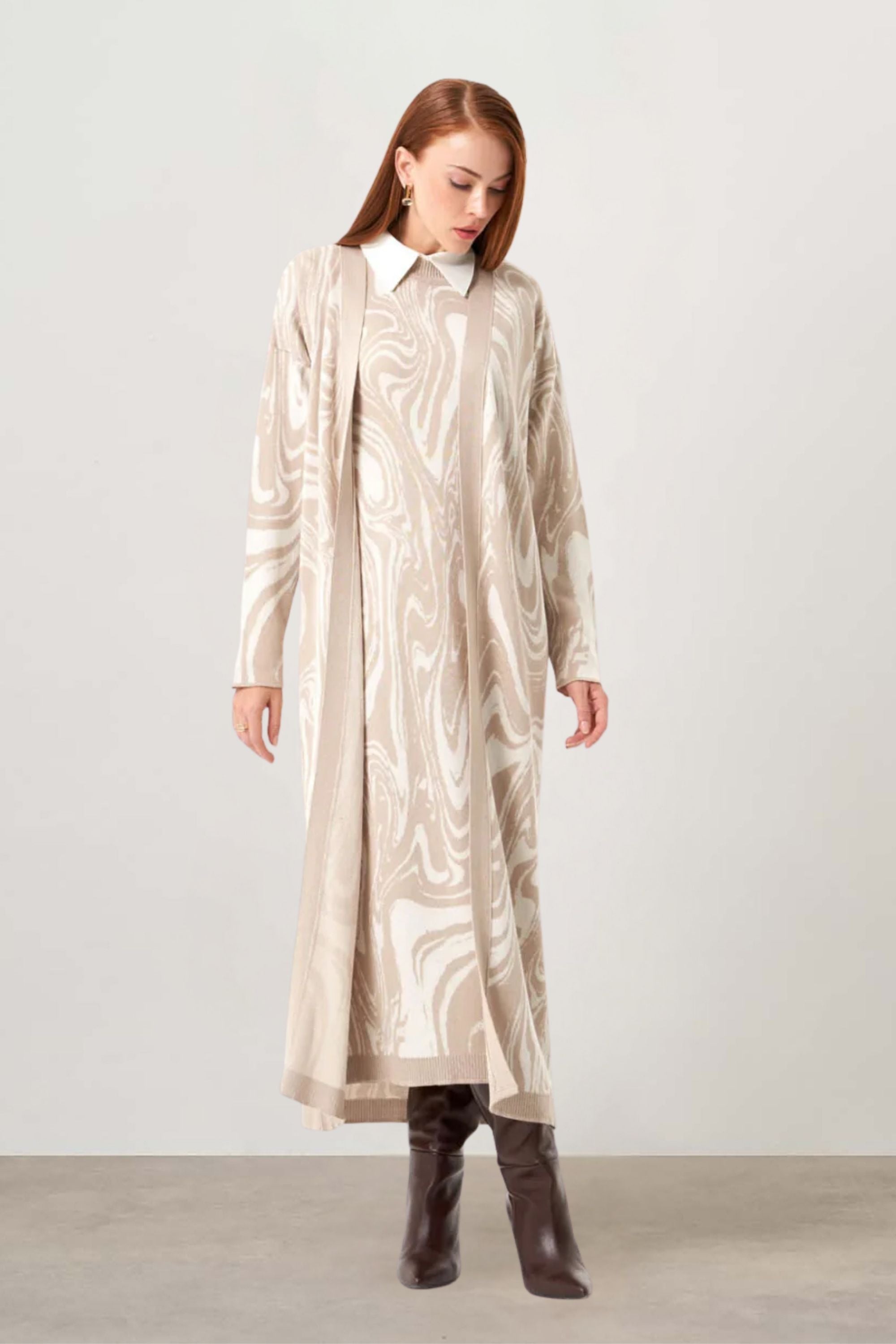 Mizalle - Cardigan Beige Apparel