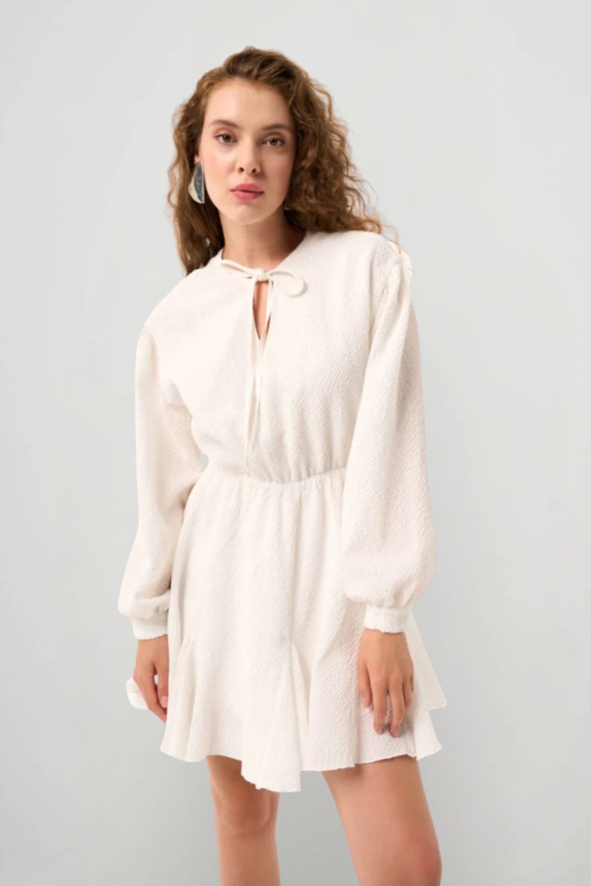Mizalle - Dress Ecru Apparel