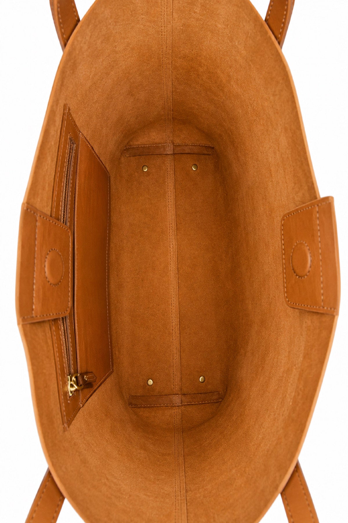 Ecotorie Agatha Leather Tote Bag-Caramel