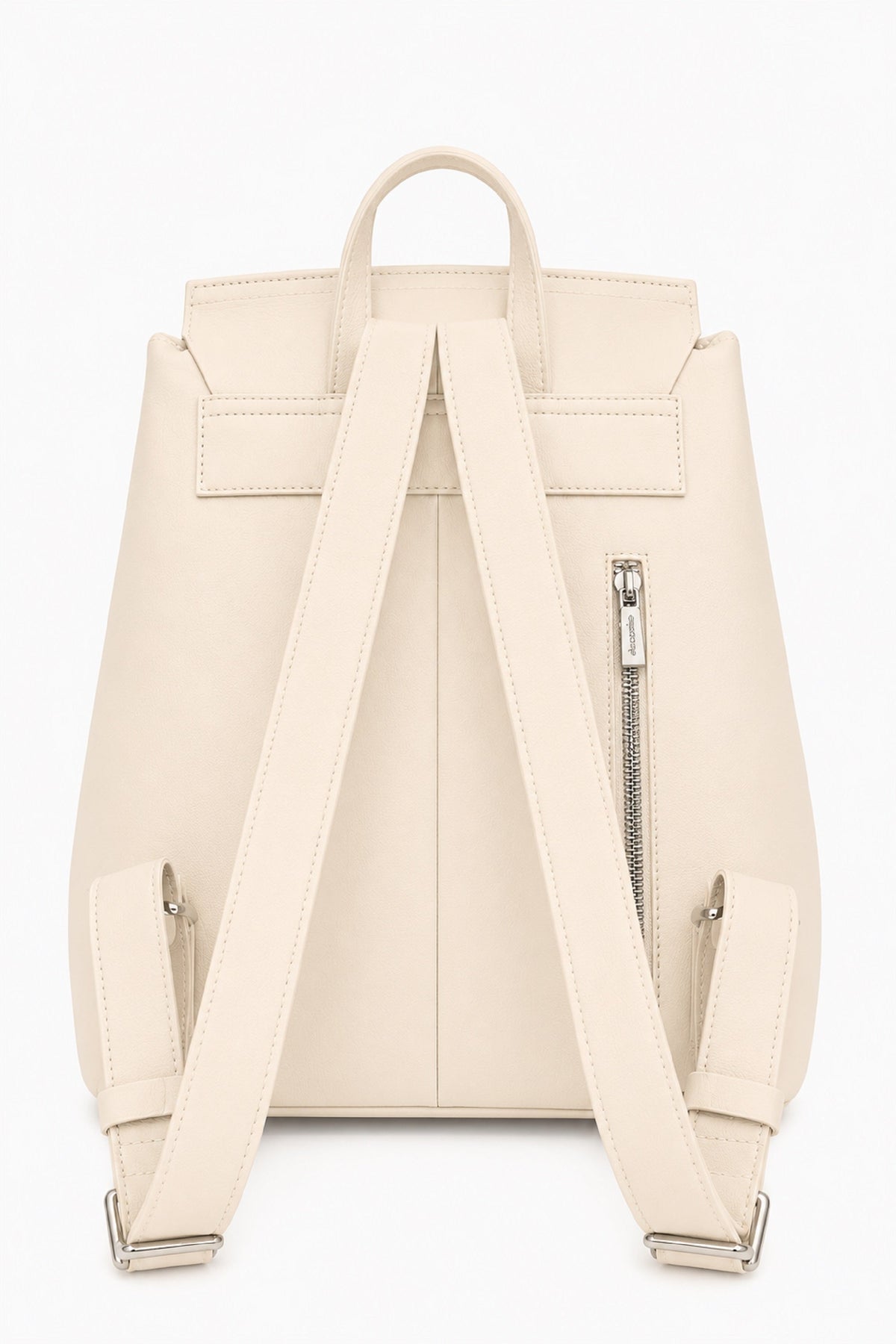 Ecotorie Clementine Leather Backpack-Warm White