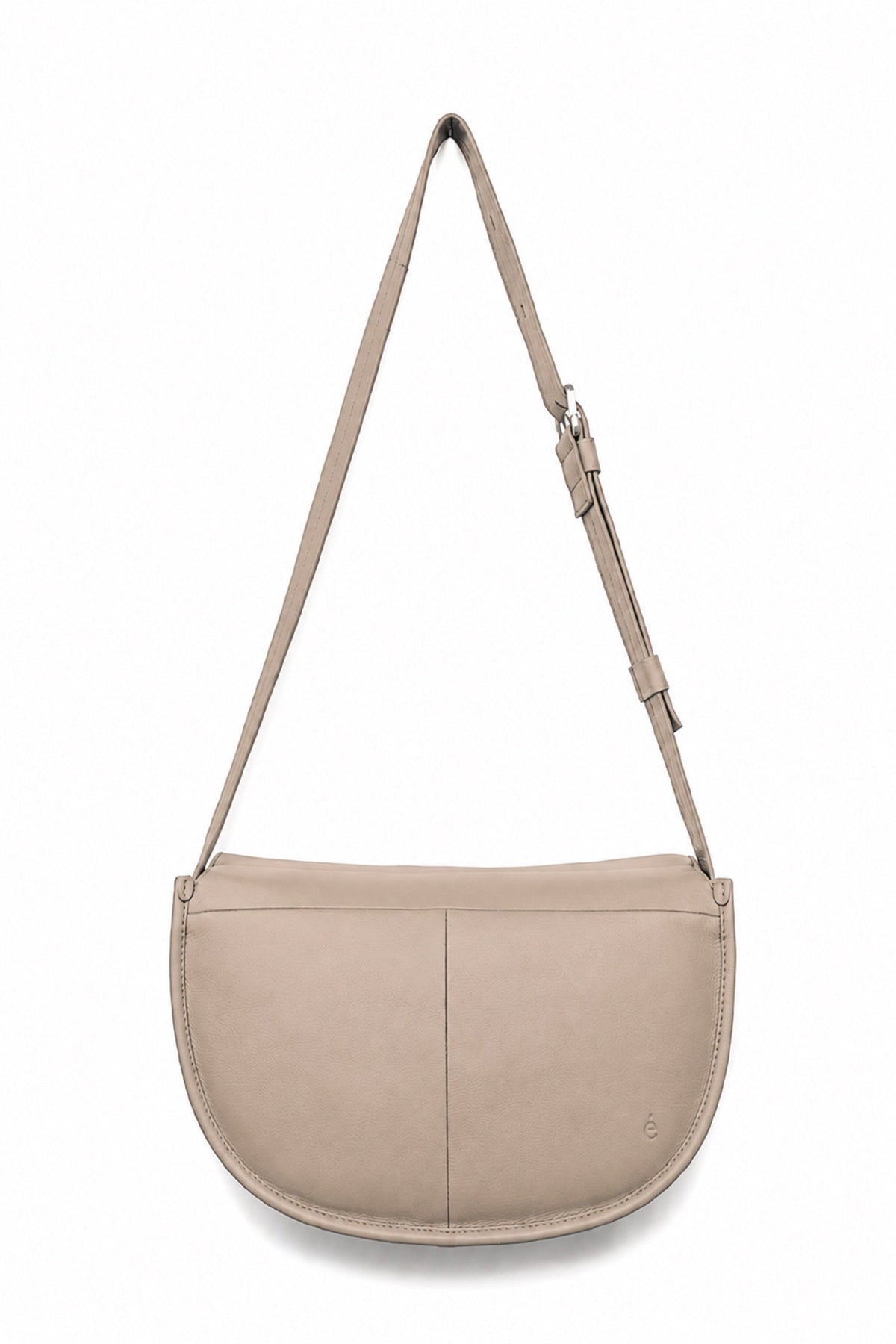 Ecotorie Dora Leather Crossbody Bag-Warm White