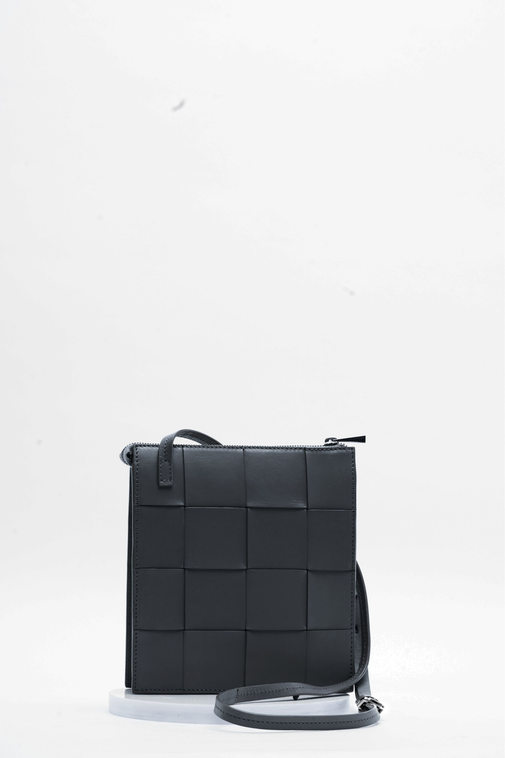 Ecotorie - Polly Black Woven Crossbody Bag