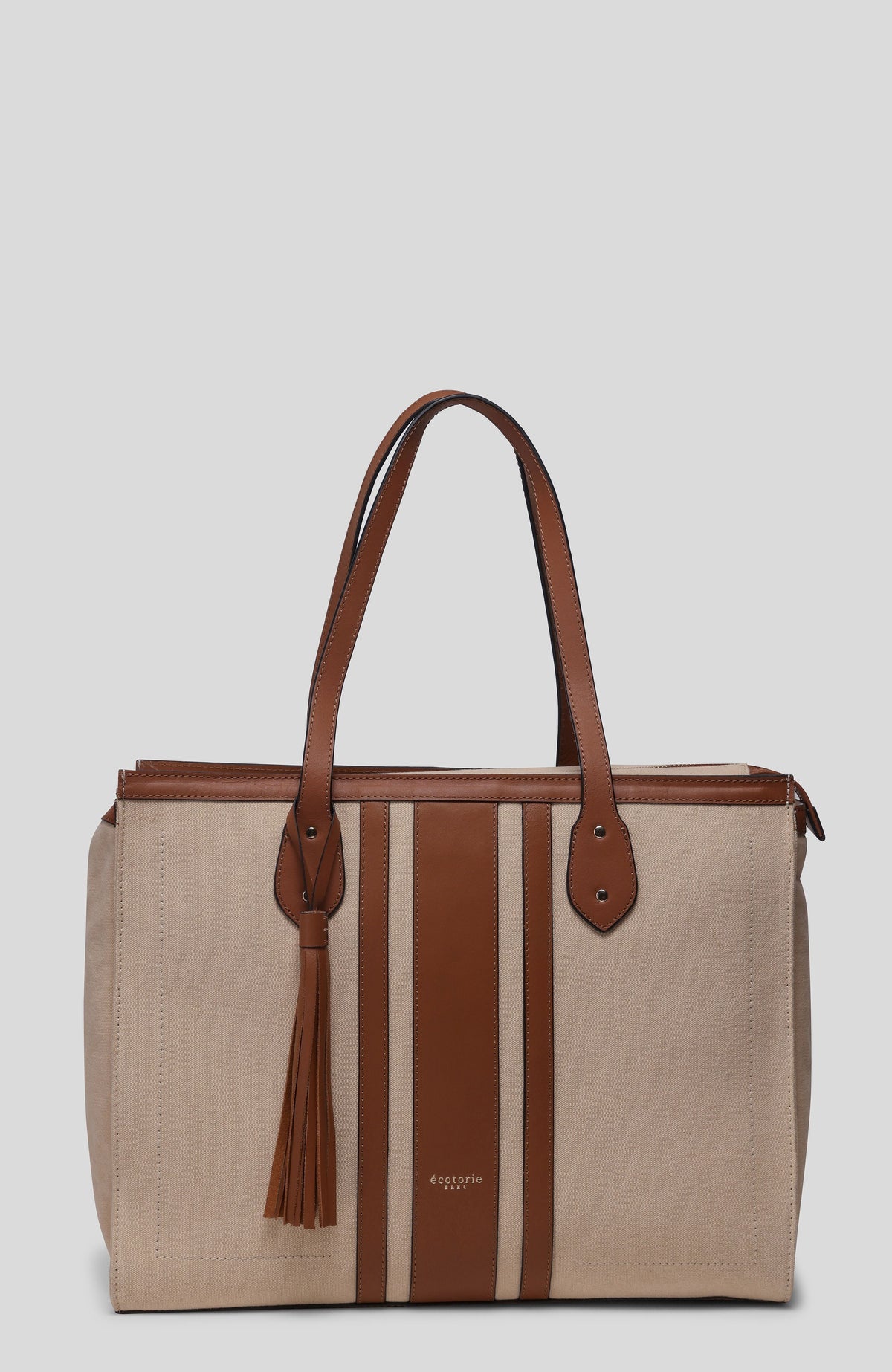 Ecotorie Springhill Canvas & Leather Tote Bag in Tan - image 1