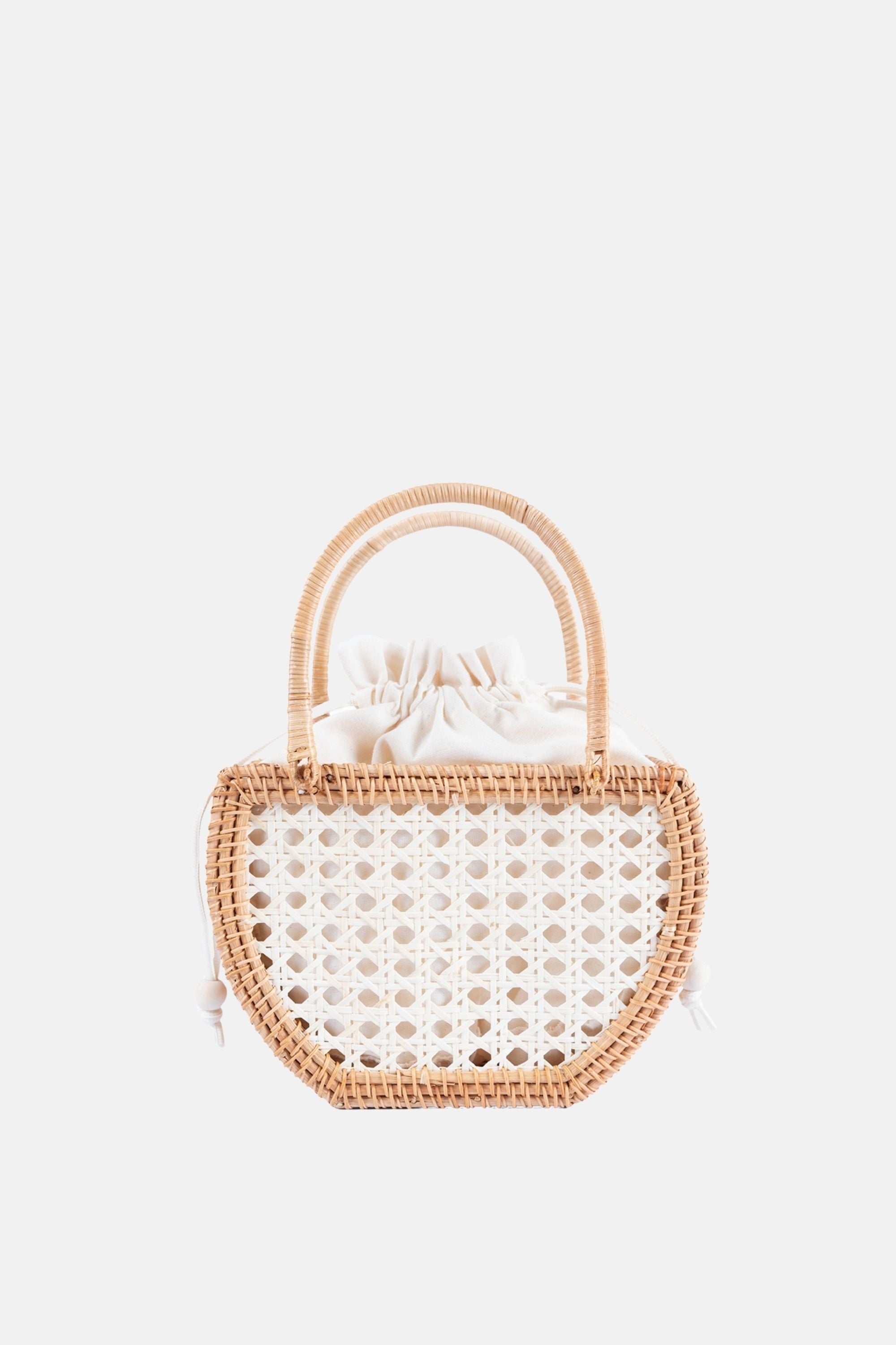 Jelavu - Amelia Natural Rattan Small Satchel