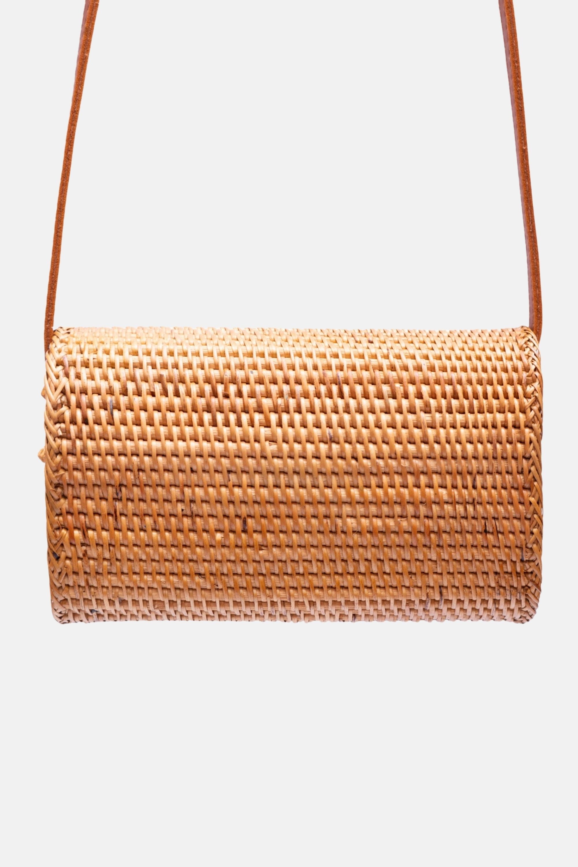 Lana Small Rattan Crossbody - Natural