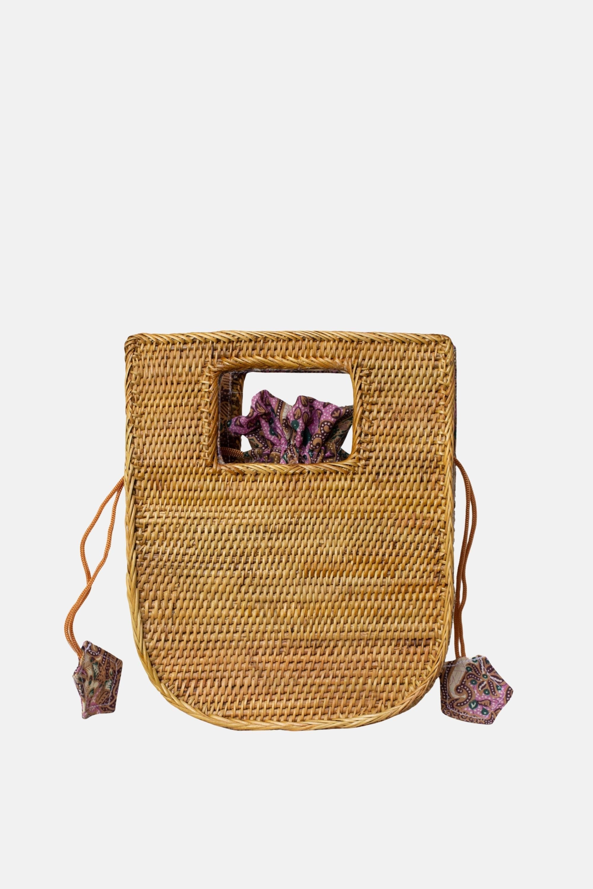 Jelavu - Vita - Rattan Medium Satchel - Tan