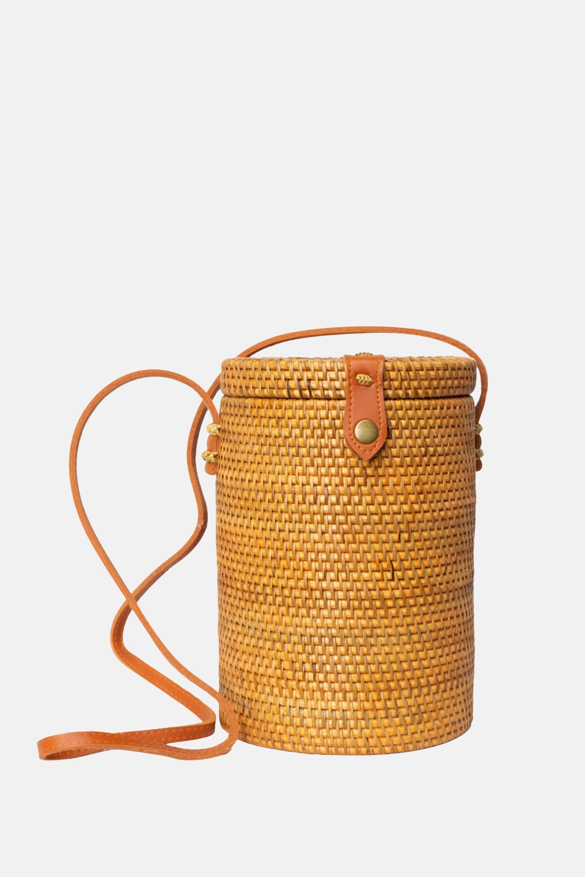 Jelavu - Zuma Rattan Large Crossbody - Tan
