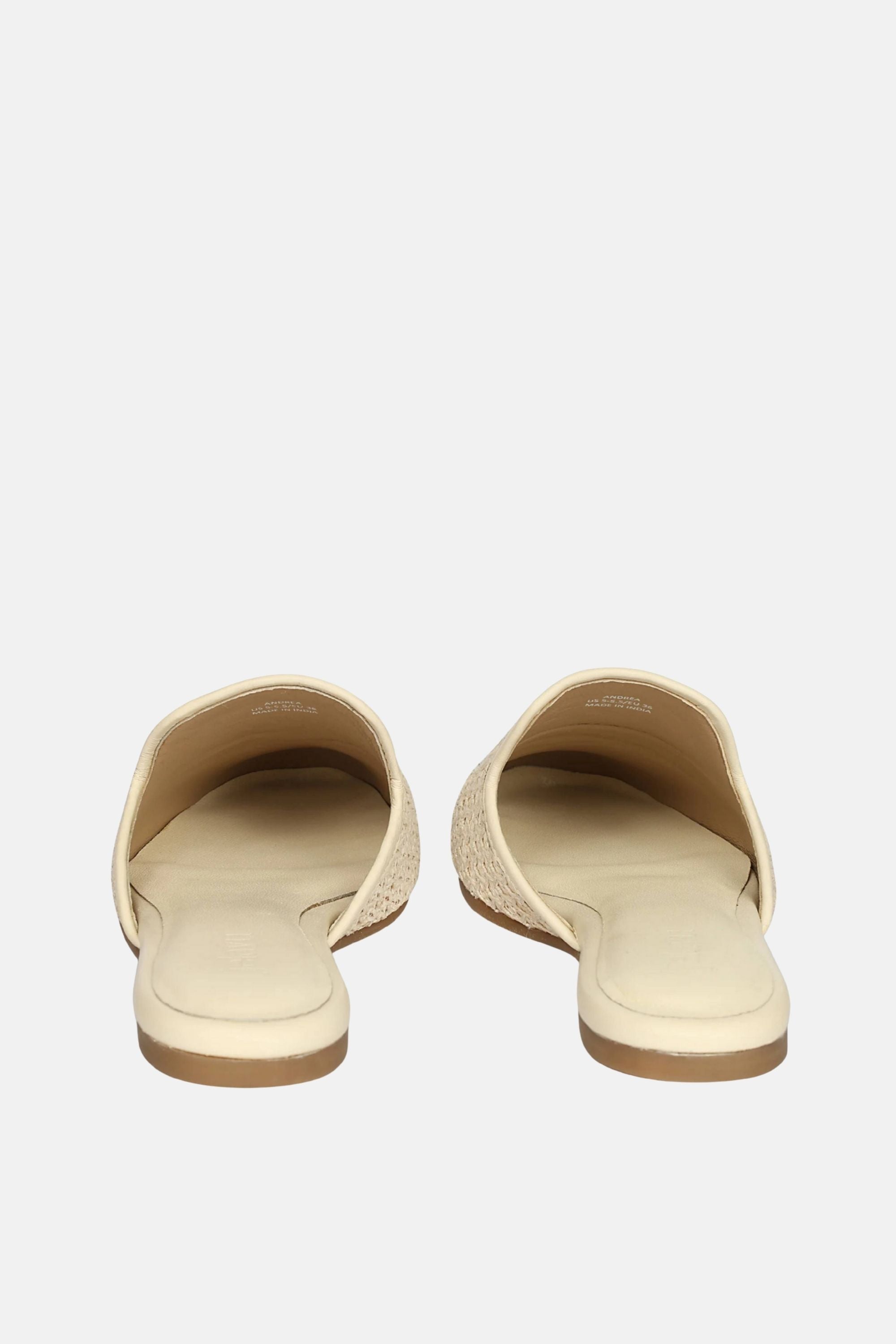 Jelavu - Andrea Raffia Mules - Bone
