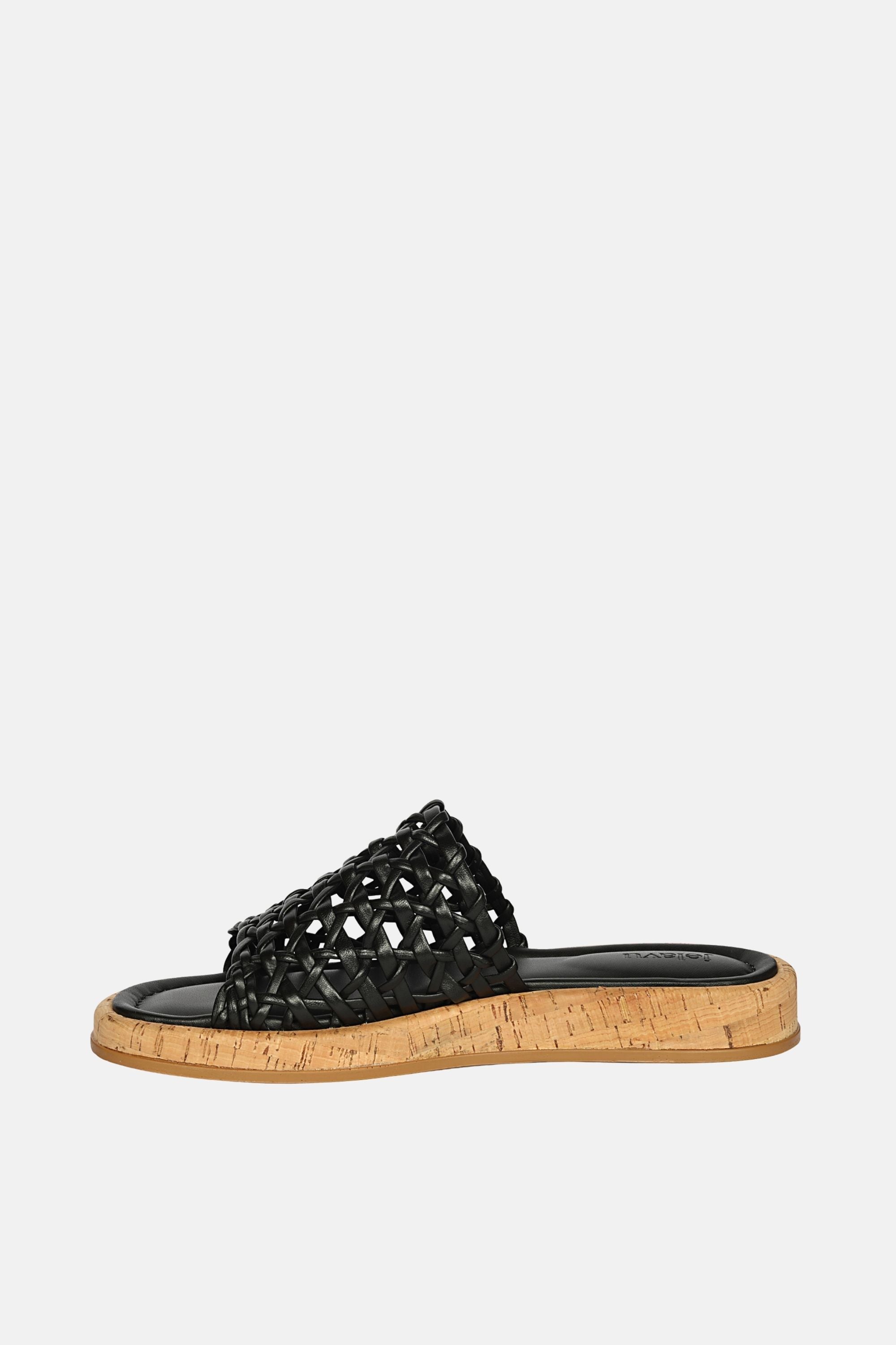 Jelavu - Cloud Leather Woven Sandals - Black Leather