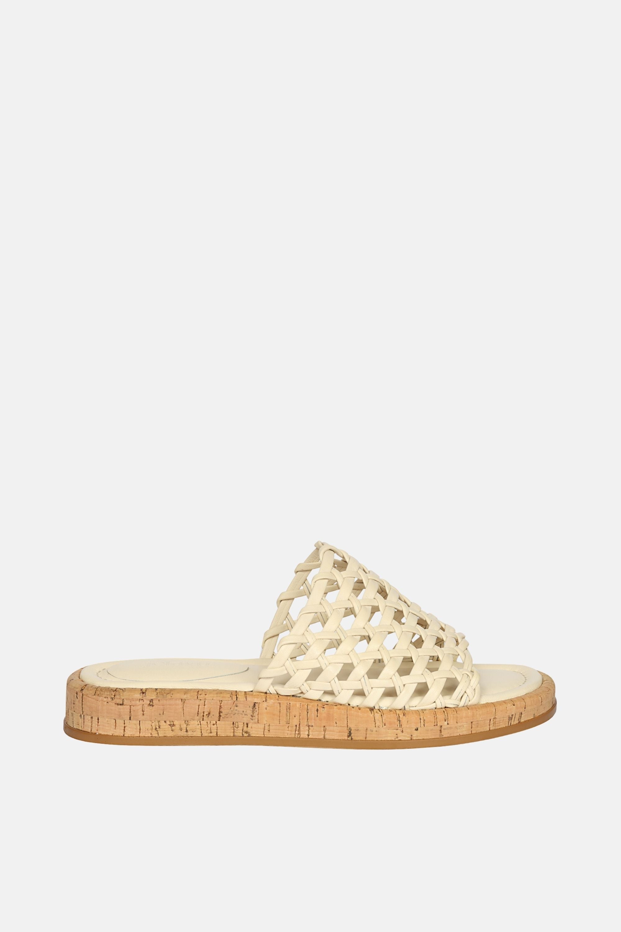 Jelavu - Cloud Leather Woven Sandals - Ivory Leather
