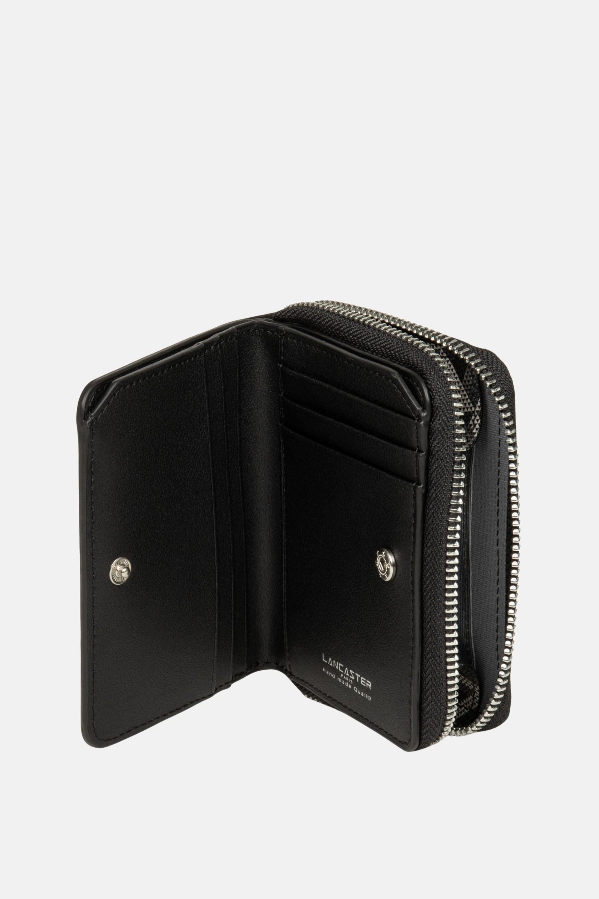 Lancaster Back-to-Back Zipped Wallet Ikon - Backpack Noir