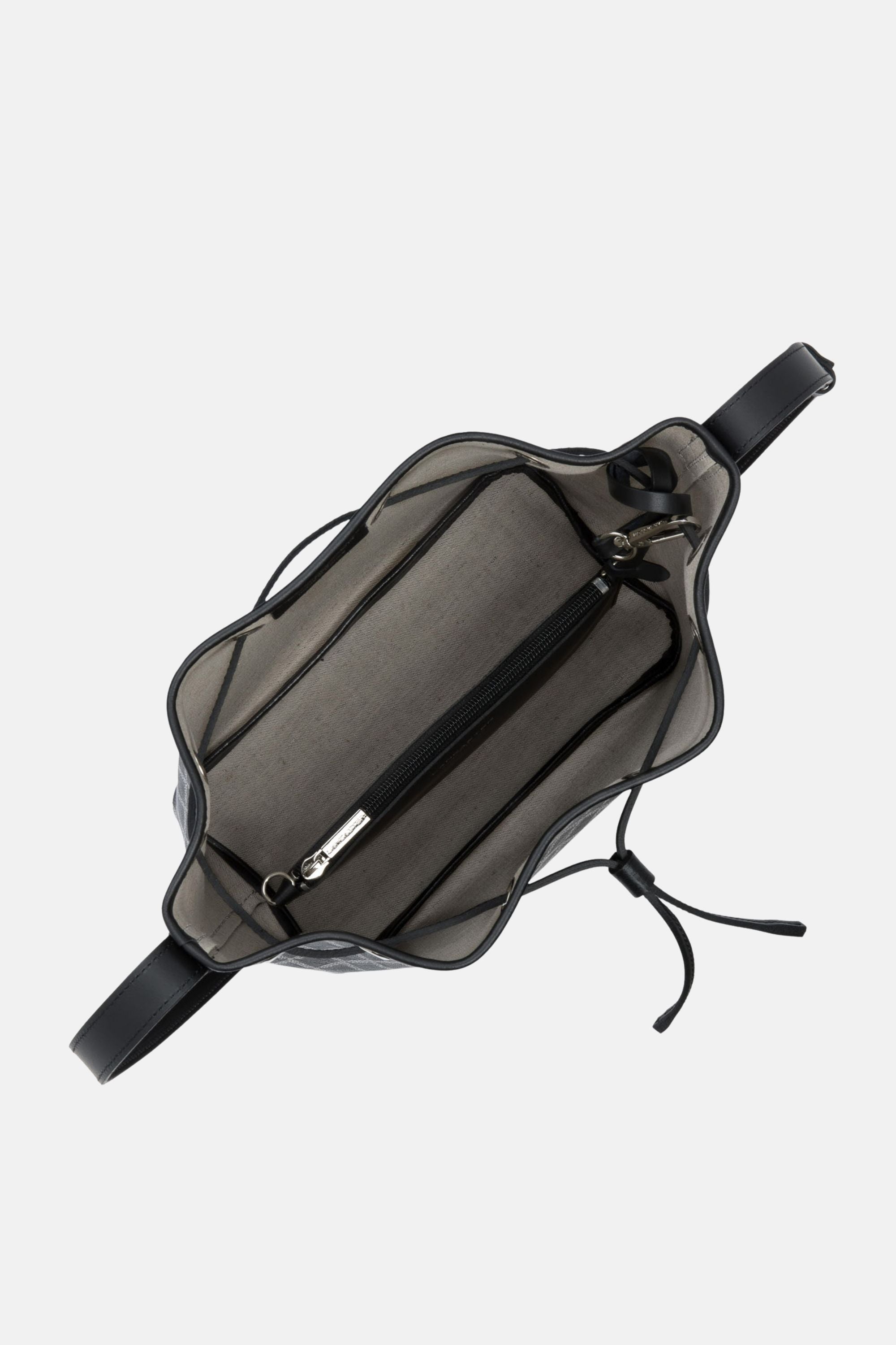 Lancaster Drawstring Bucket Bag Ikon Noir