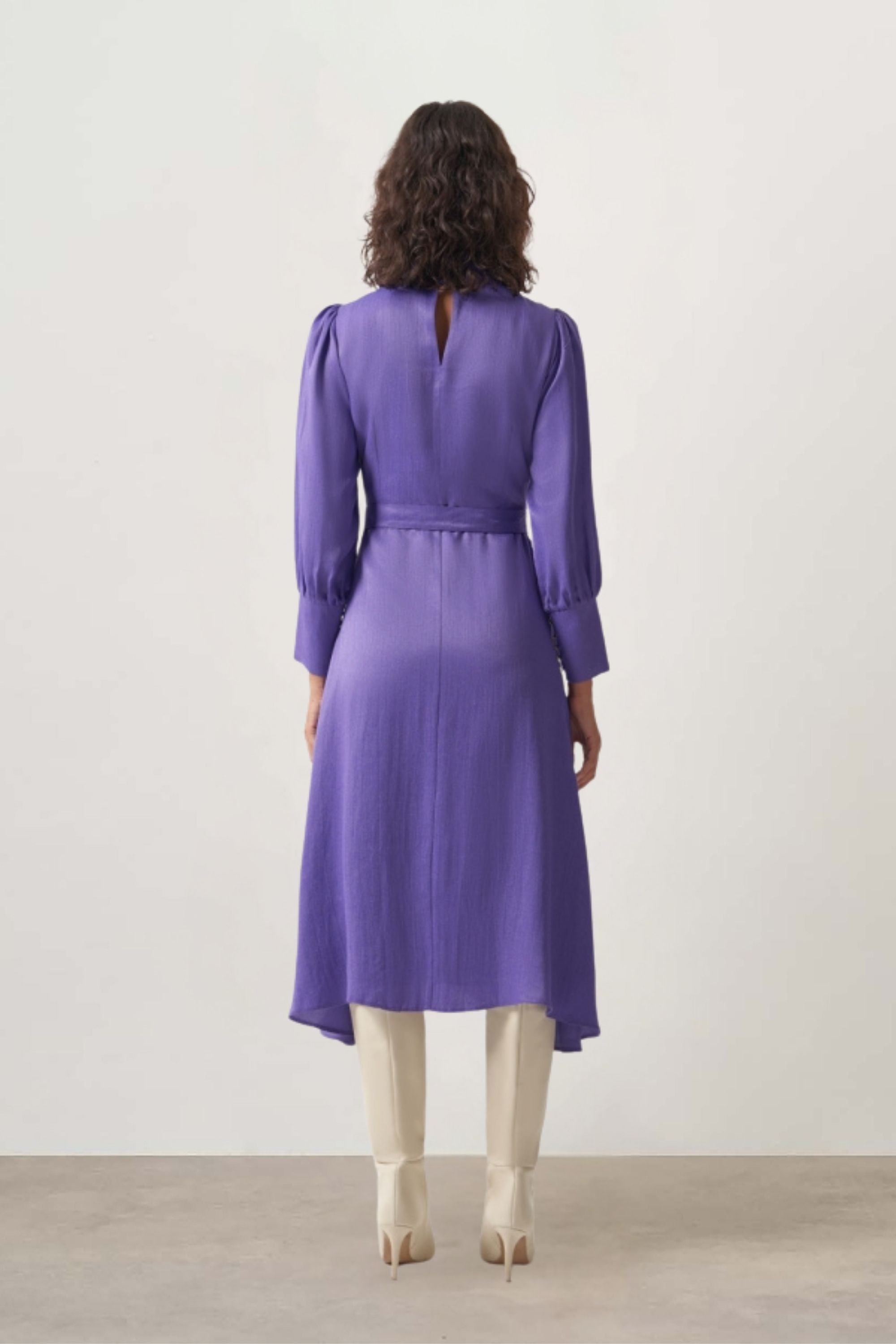 Mizalle Woven Satin Dress Apparel