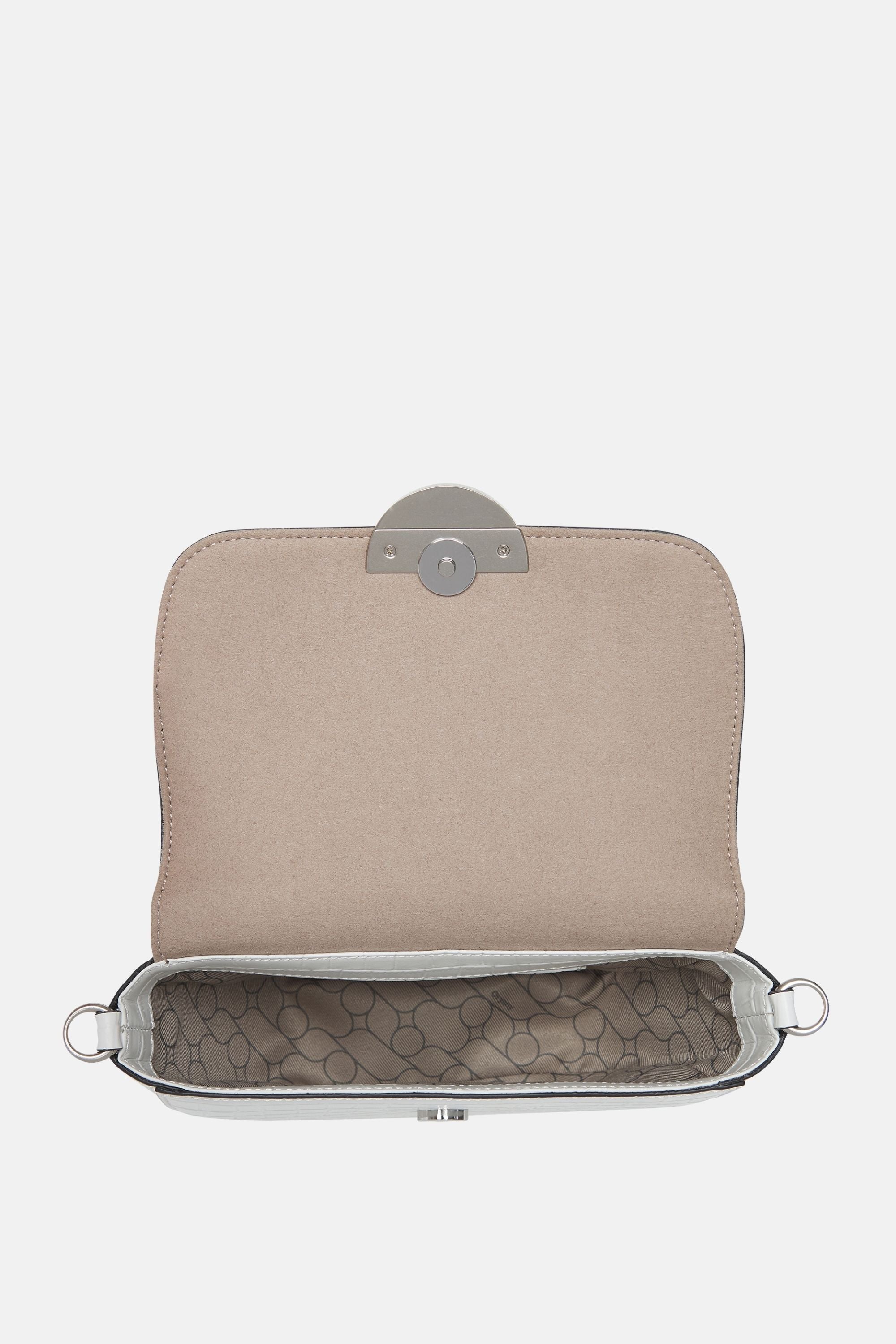 Oryany - Lottie Croco Saddle Crossbody - Small - Off White Leather