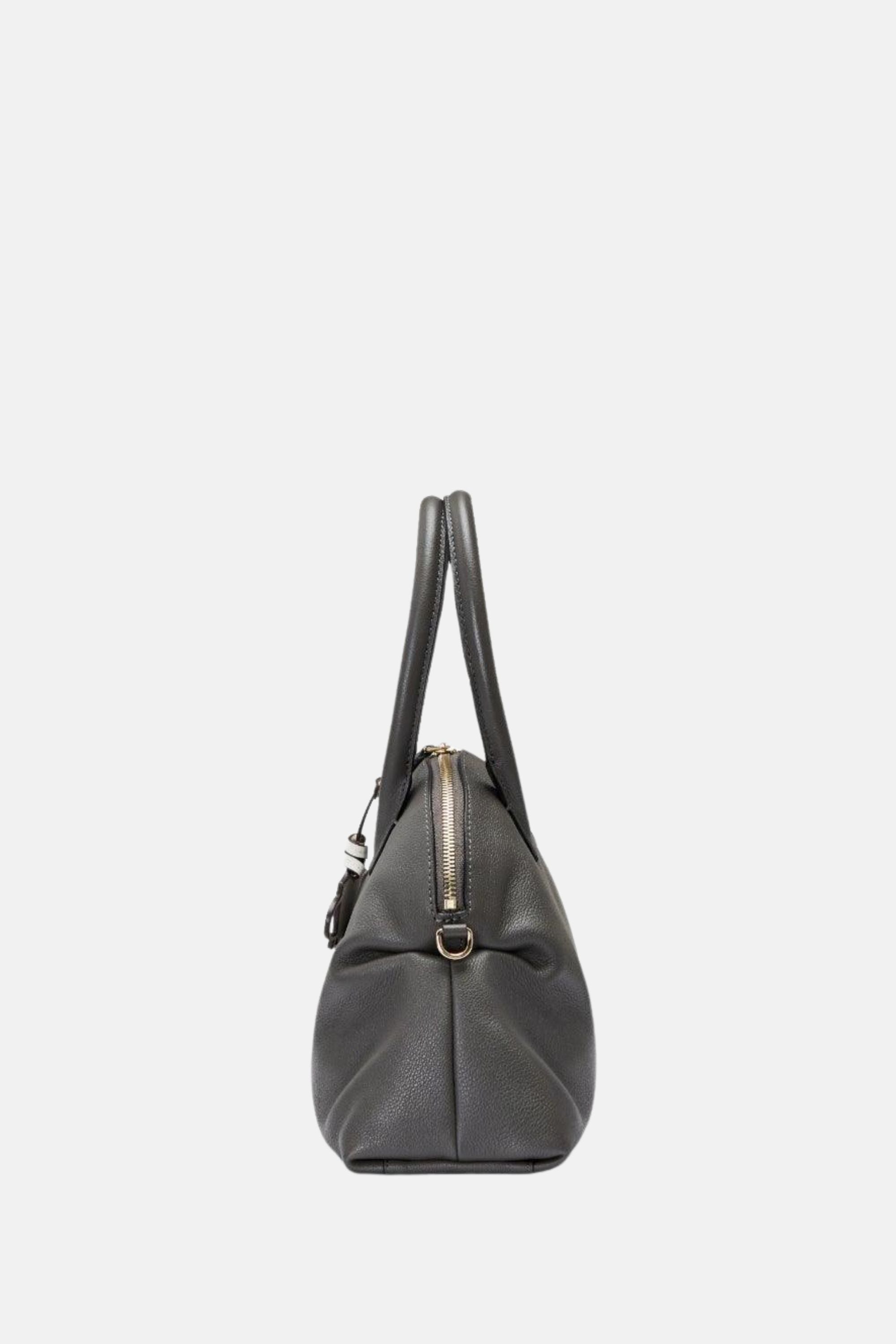 Oryany - Adele Top Handle Handbags - Dark Grey Leather
