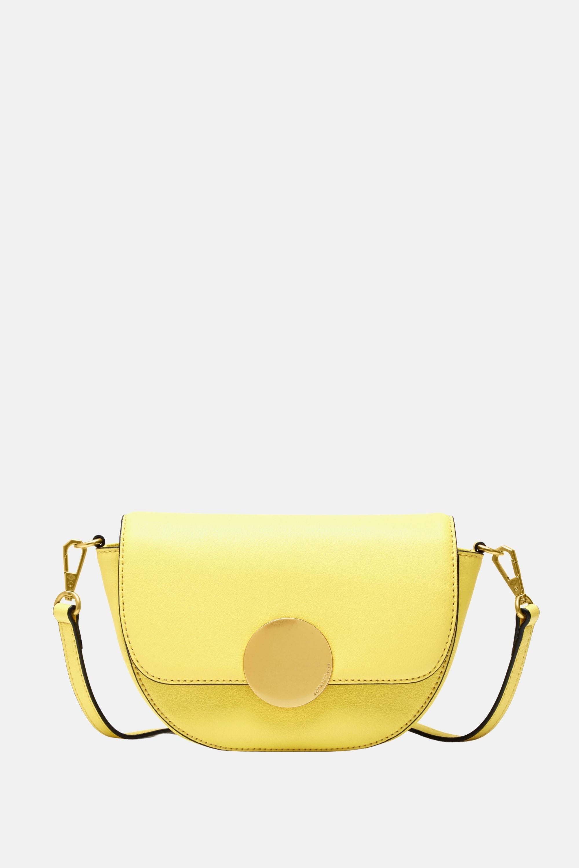 Oryany - Lottie Saddle Crossbody Small Handbags - Banana Leather